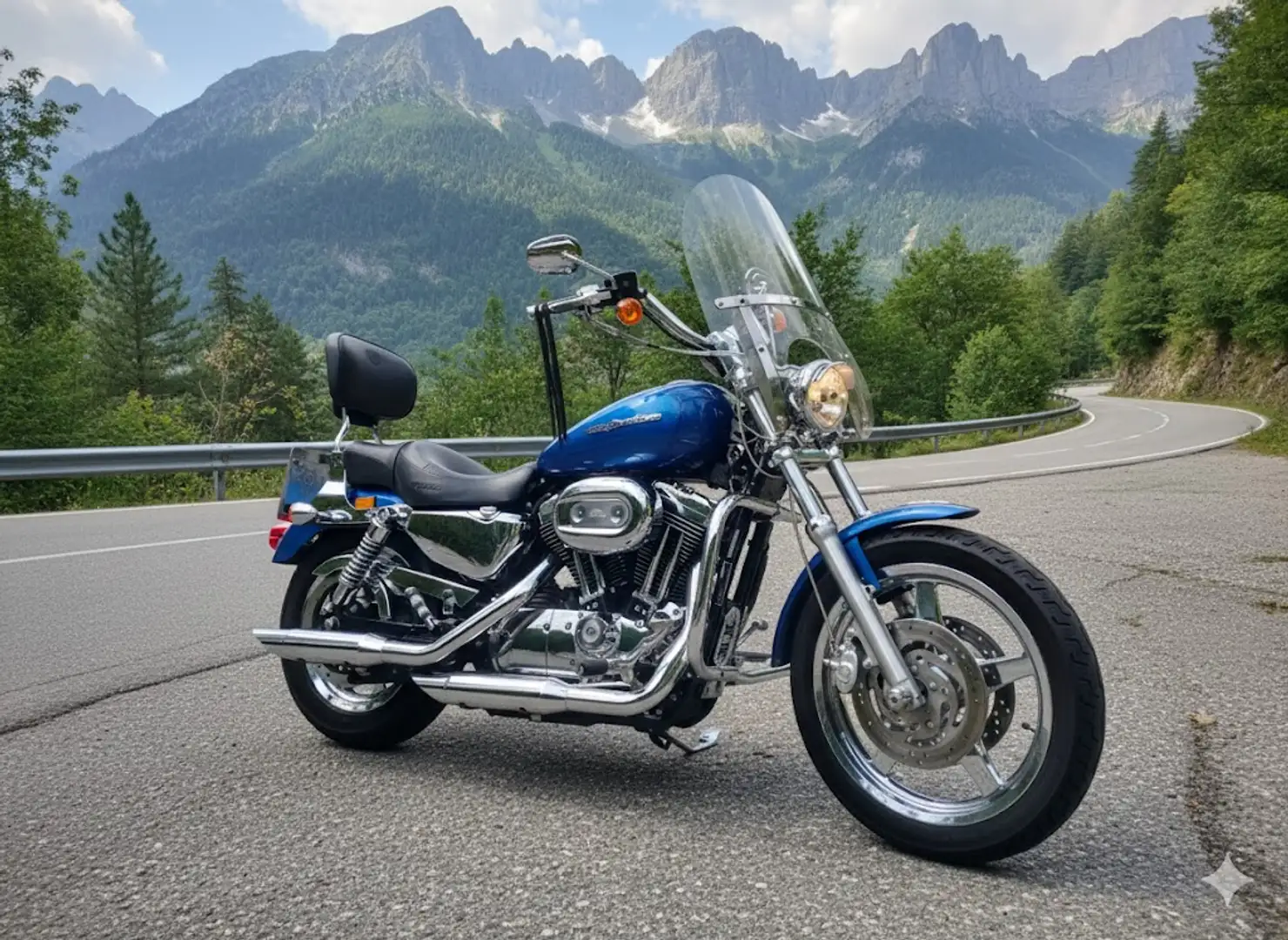 Harley-Davidson 1200 Custom SPORSTER XL 1200 Azul - 1