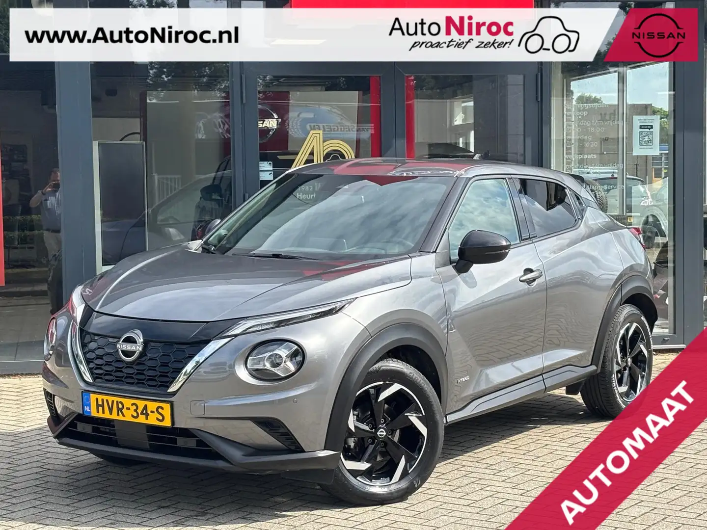 Nissan Juke Hybrid 143 N-Connecta | AUTOMAAT | CAMERA | LEDER/ Grigio - 1