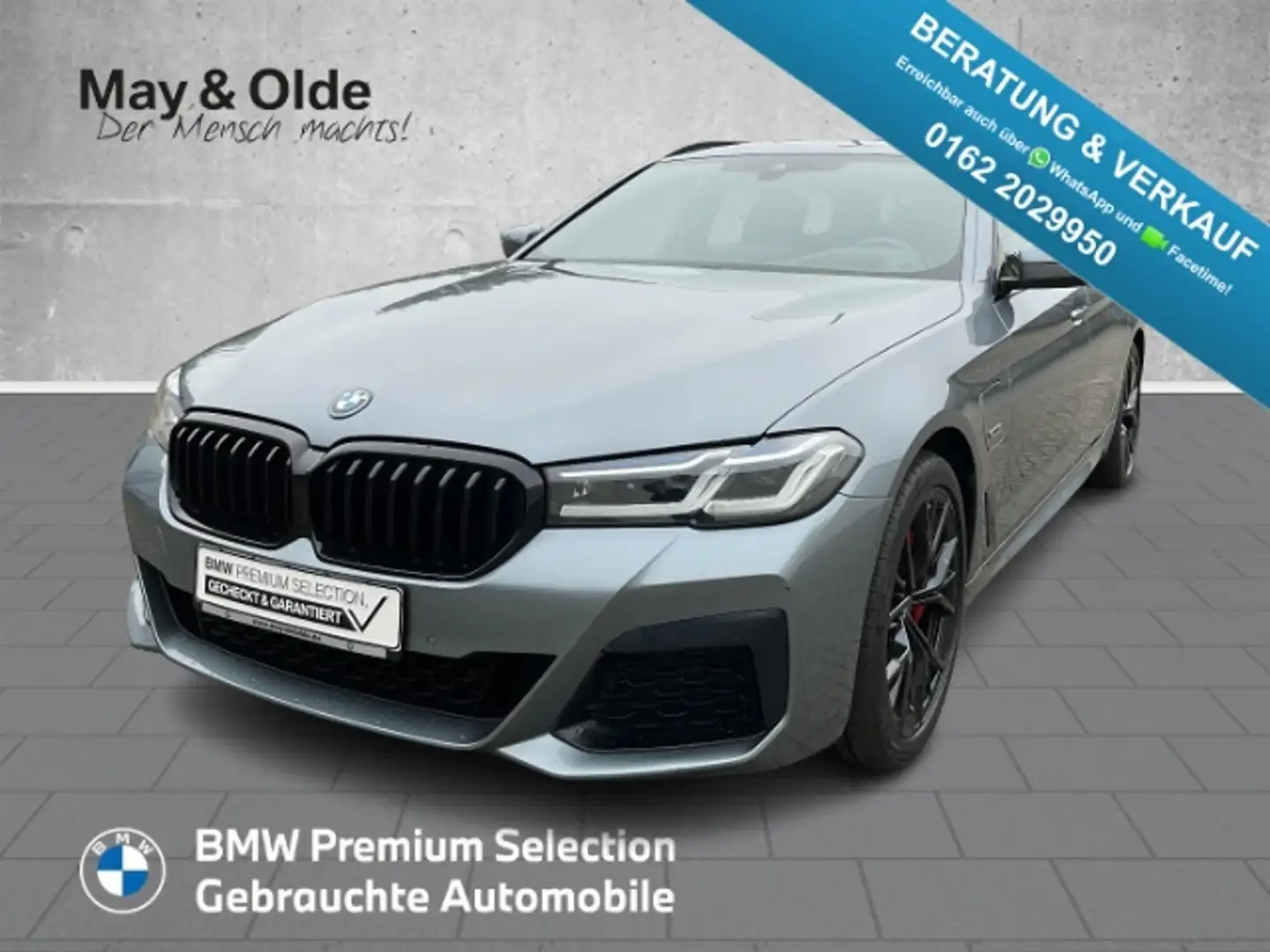 BMW 530 e xDrive M Sportpaket HUD AHK Pano Navi Leder Harm Blau - 1