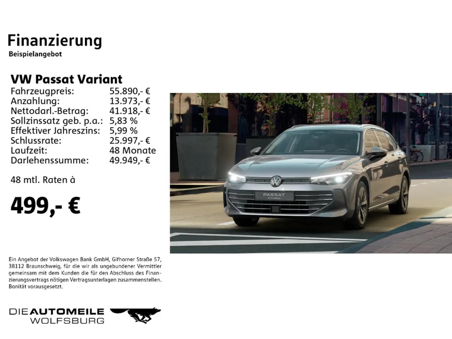 Volkswagen Passat Variant 1.5 eHybrid OPF DSG Business Grau - 2