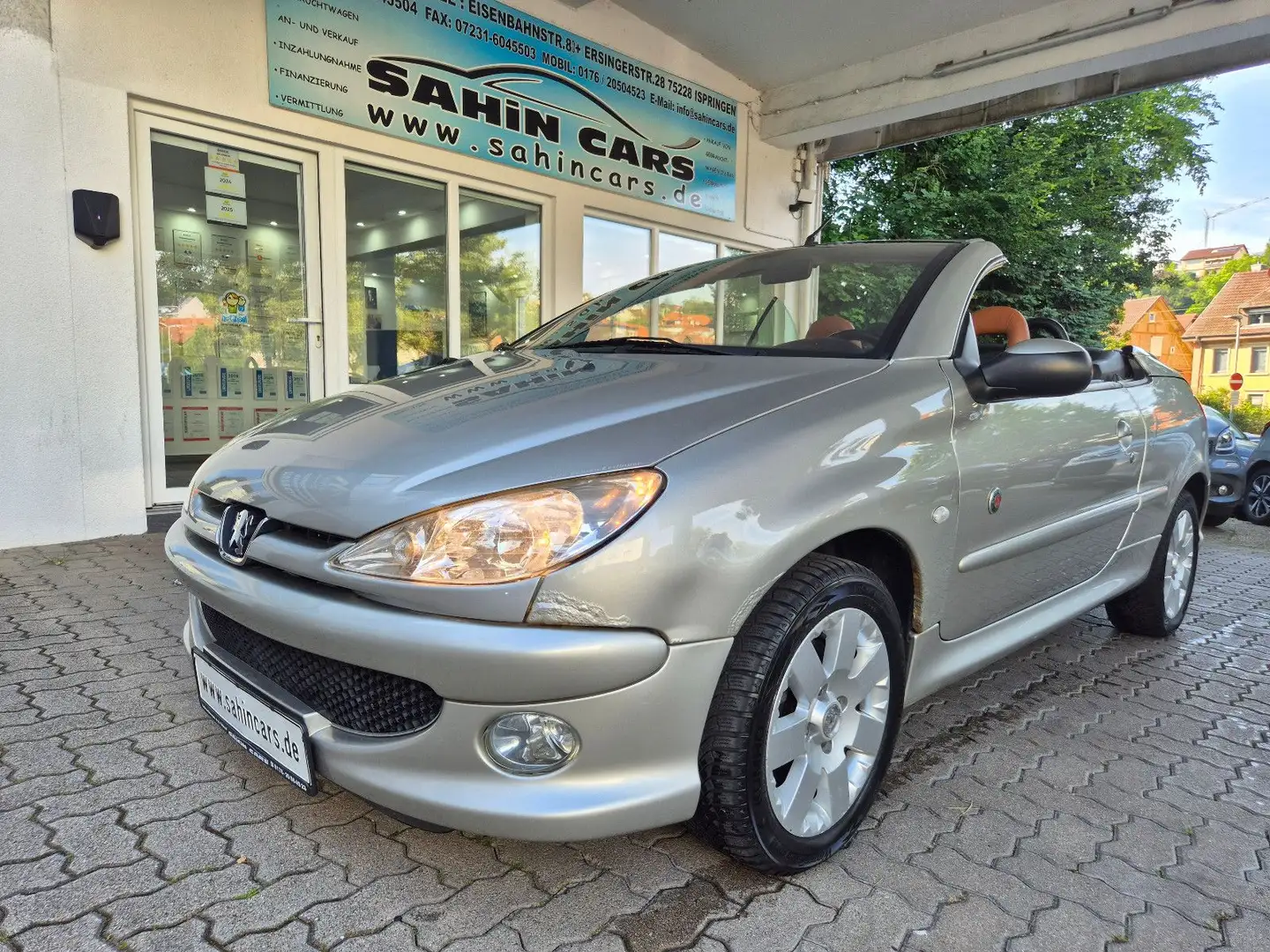 Peugeot 206 Cabriolet CC Roland Garros LEDER/KLIMA Grau - 1