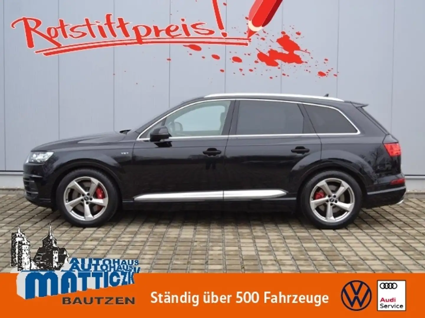 Audi SQ7 4.0 TDI 435 PS LUFT+ALLRADLENK./STAND-HZ/MATRIX/H Schwarz - 1
