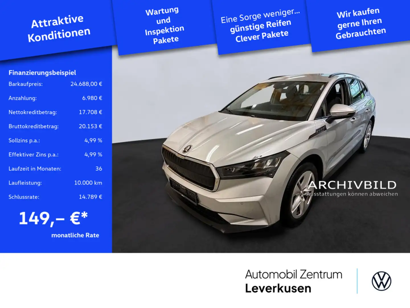 Skoda Enyaq iV Loft KAM NAVI LED LEDER PDC VIRT Schwarz - 1