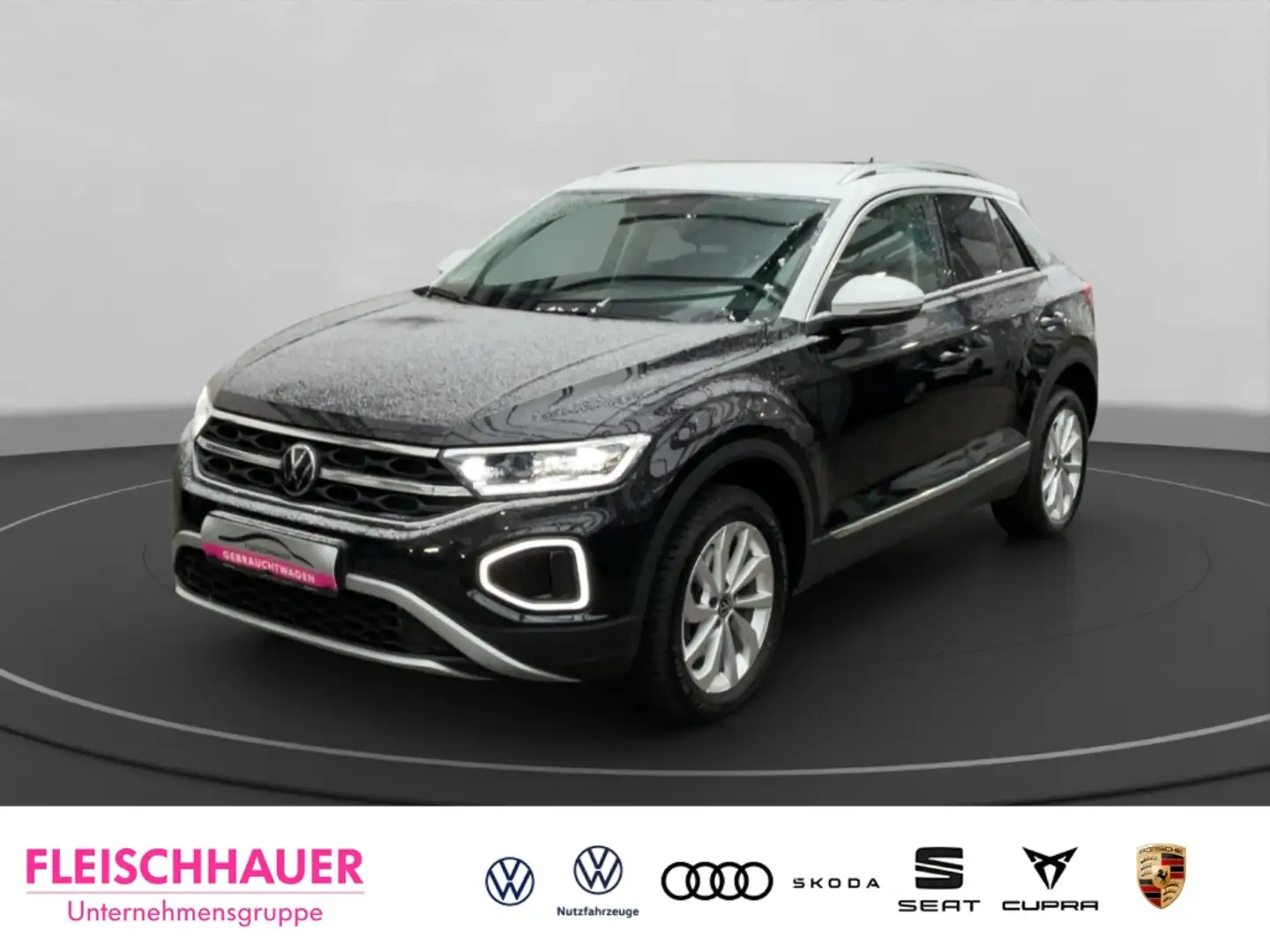 Volkswagen T-Roc 2.0 TDI DSG AHK-ab. Navi Digitales Cockpit LED ACC Schwarz - 1