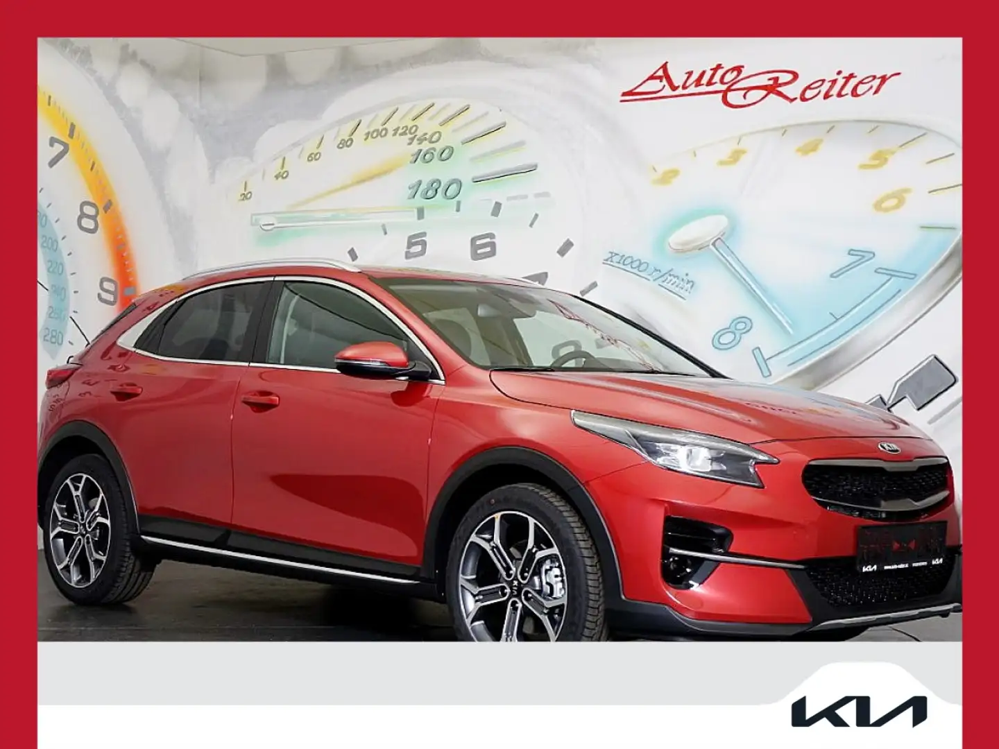 Kia XCeed Xceed 1,0 TGDI GPF Gold *LED, NAVI, RFK, TEILLE... Rot - 1