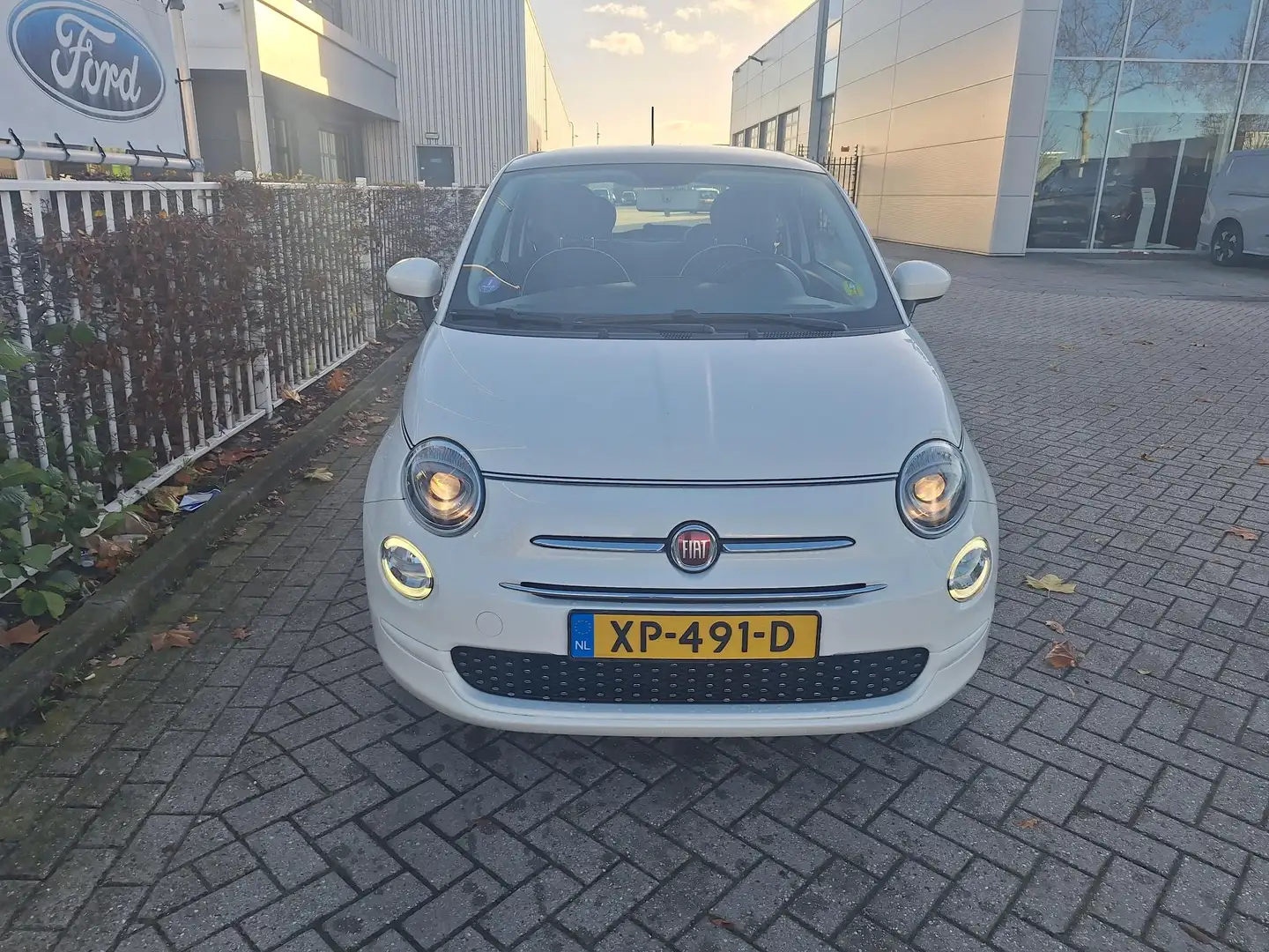 Fiat 500 1.2 Lounge | Pano Dak | 15" Lichtmetalen Velgen | Blanc - 2