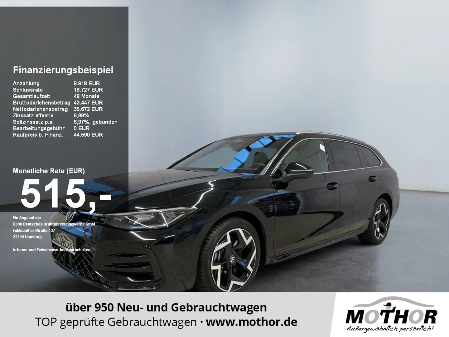 Volkswagen Passat Variant R-Line 2.0TDI DSG 4x4 Massagefunk. Schwarz - 1