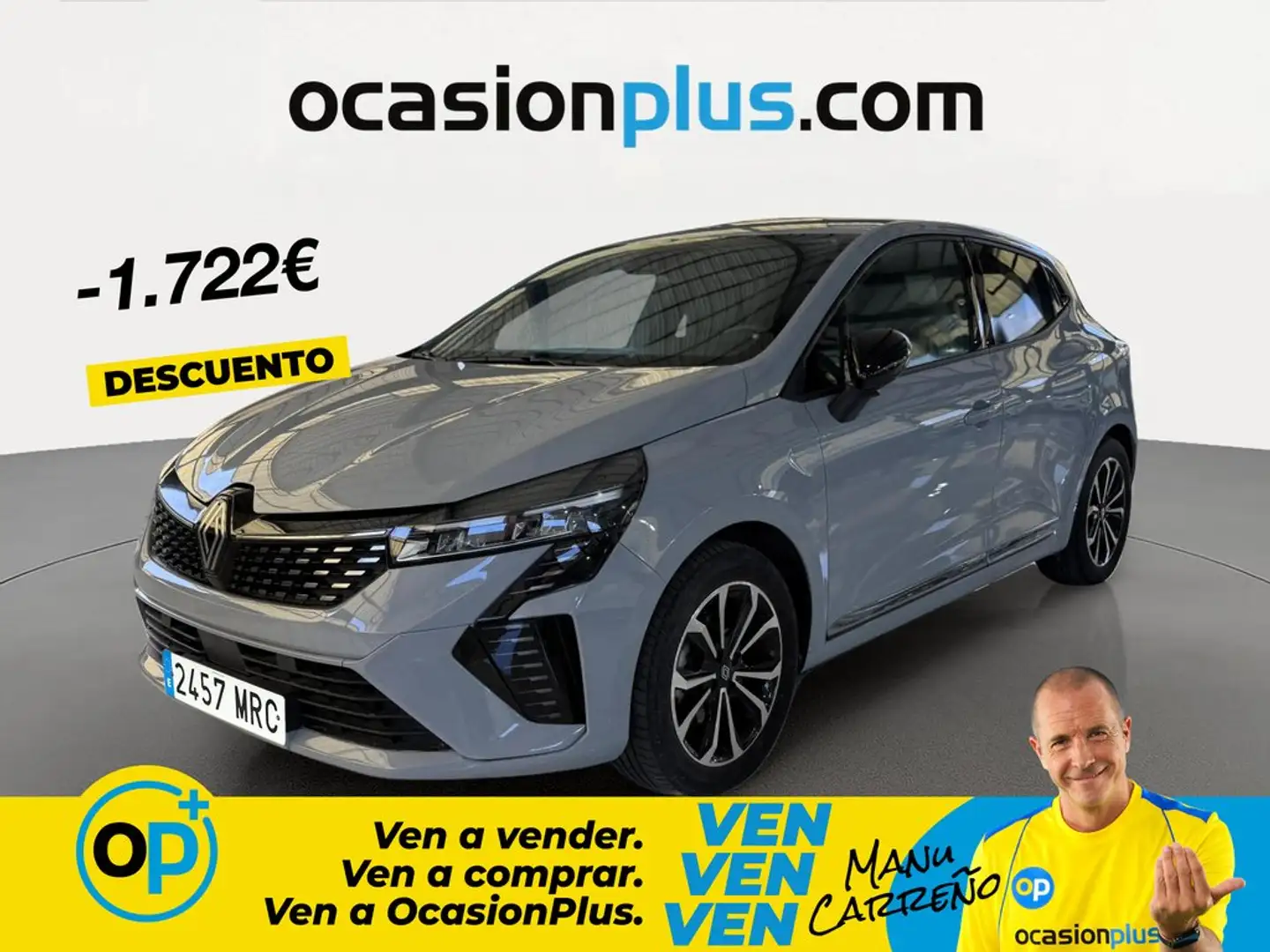 Renault Clio E-TECH Híbrido Techno 103kW Gris - 1
