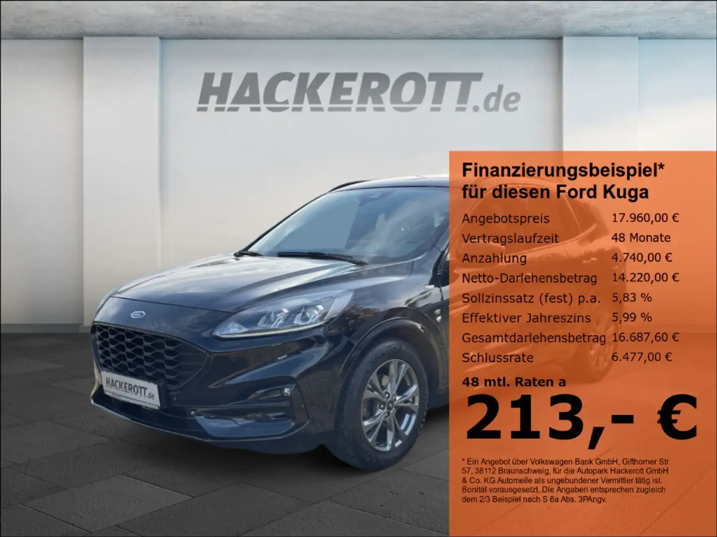Ford Kuga 2.0 EcoBlue M-Hybrid ST-Line PDC Navi SHZ Černá - 1