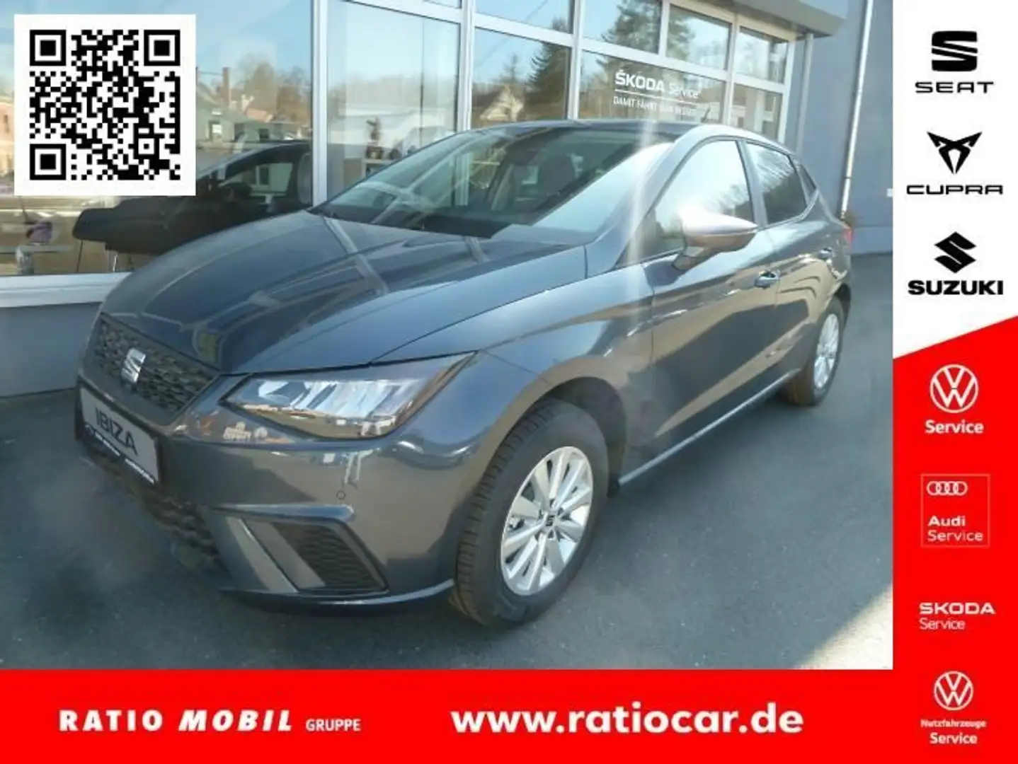 SEAT Ibiza IBIZA ROAD EDITION 1.0 TSI AHZV-VORB. FULL-LINK Grau - 1