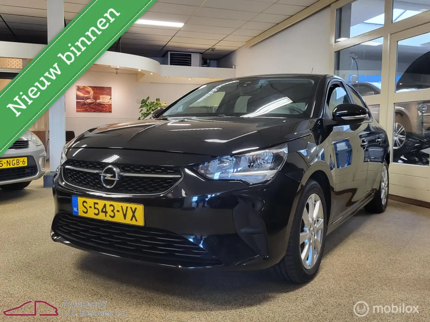 Opel Corsa 1.2 101PK Level 2 *NL, 1e EIG, CAMERA, TRKHK, RIJK Zwart - 1