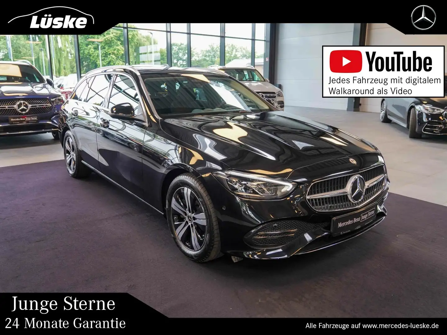 Mercedes-Benz C 200 C 200 T AVANTGARDE Panorama AHK CarPlay Totwinke Zwart - 1