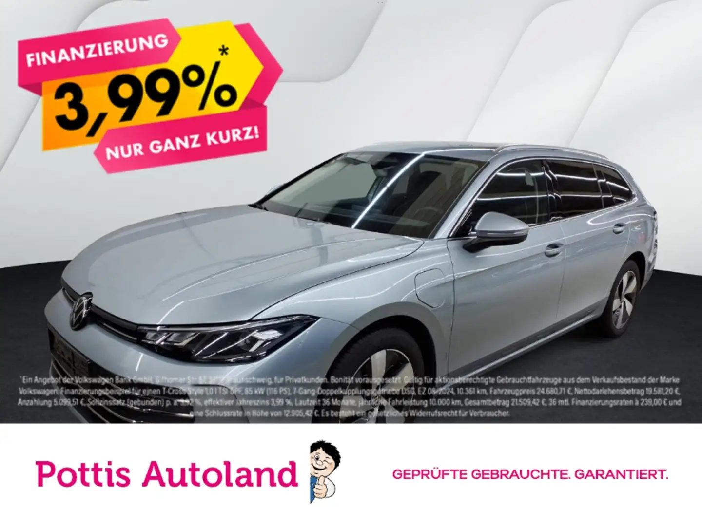 Volkswagen Passat Variant 1.5 TSI eHybrid DSG BUSINESS AHK NAVI KAMERA SITZH Silber - 1