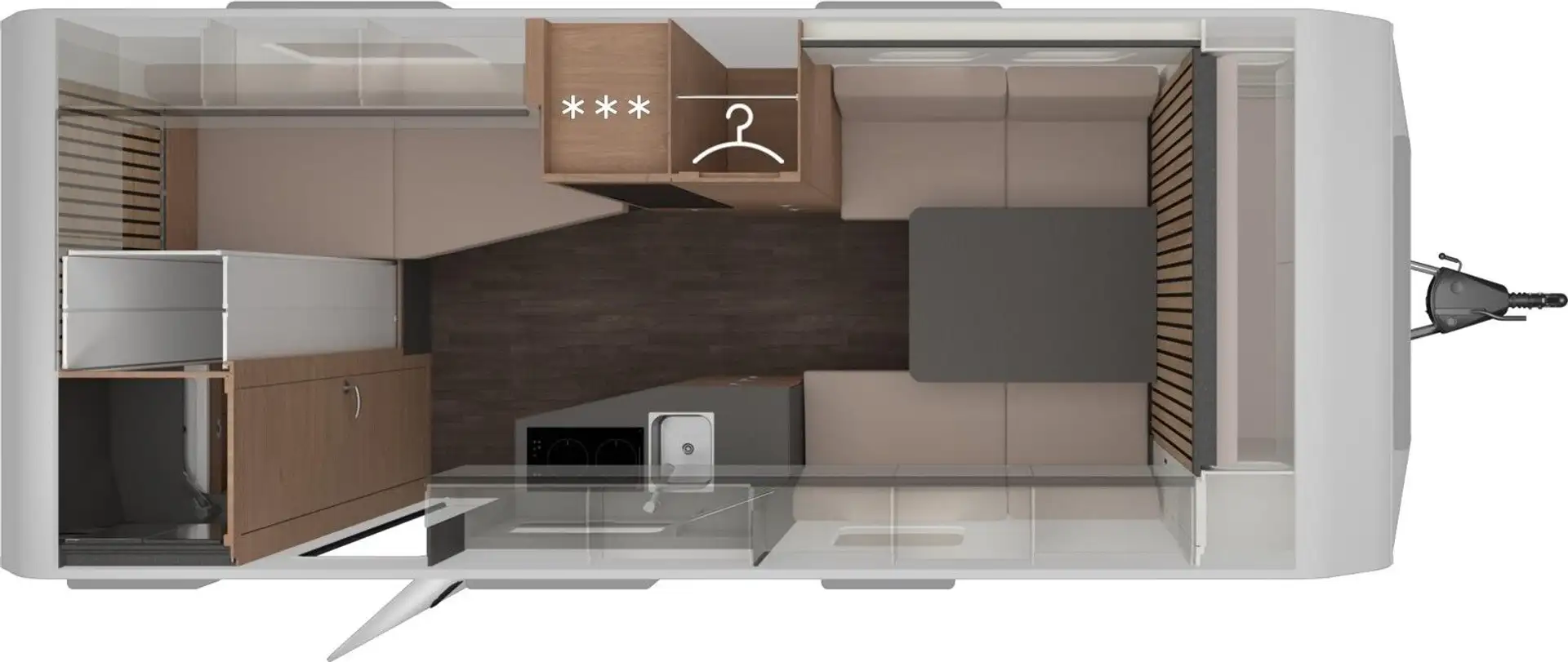 Knaus Yaseo 500 DK Lounge Fußbodenheizung LED Weiß - 2
