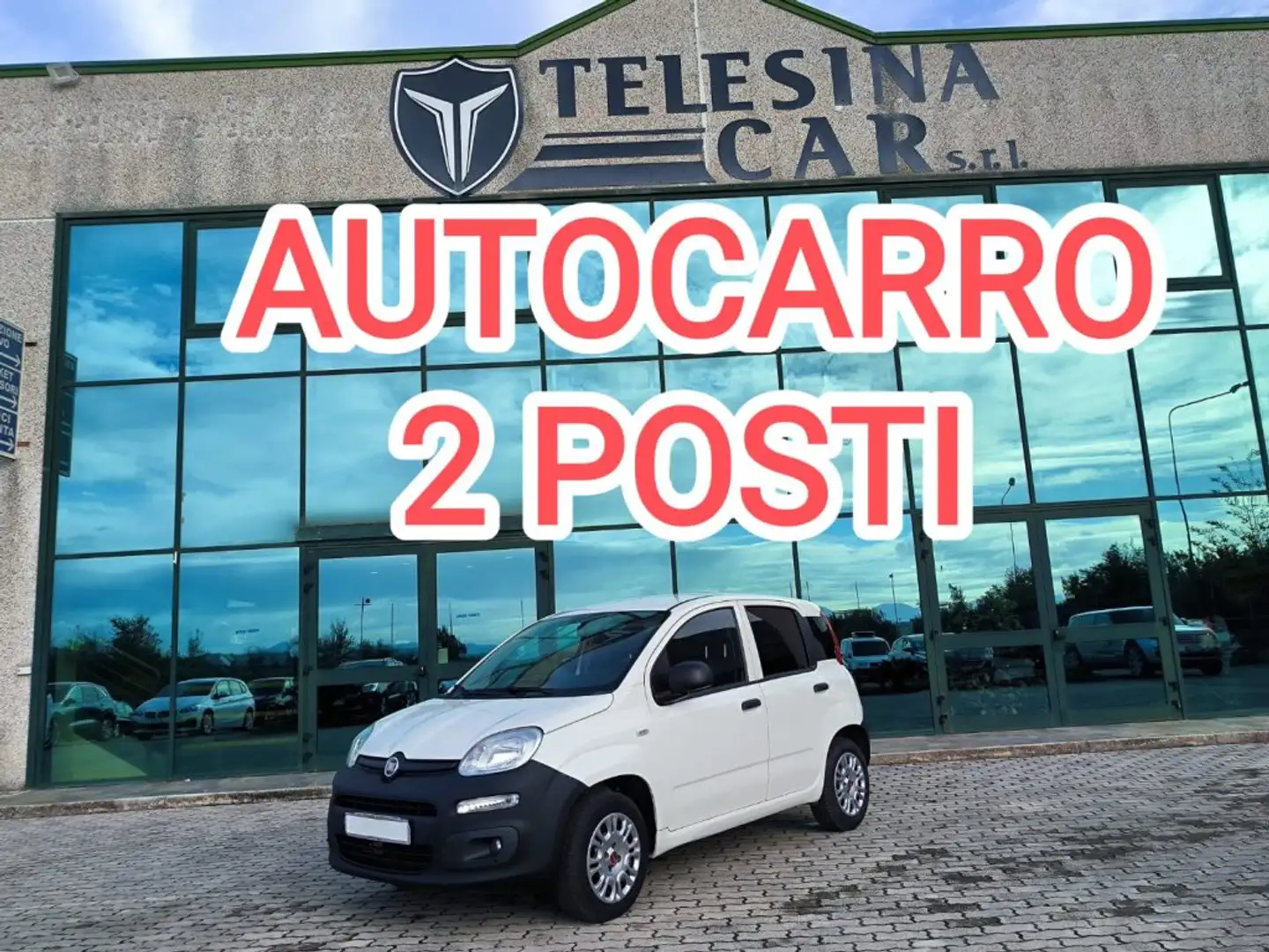 Fiat Panda 1.2 Benz. Van 2 POSTI AUTOCARRO Bianco - 1