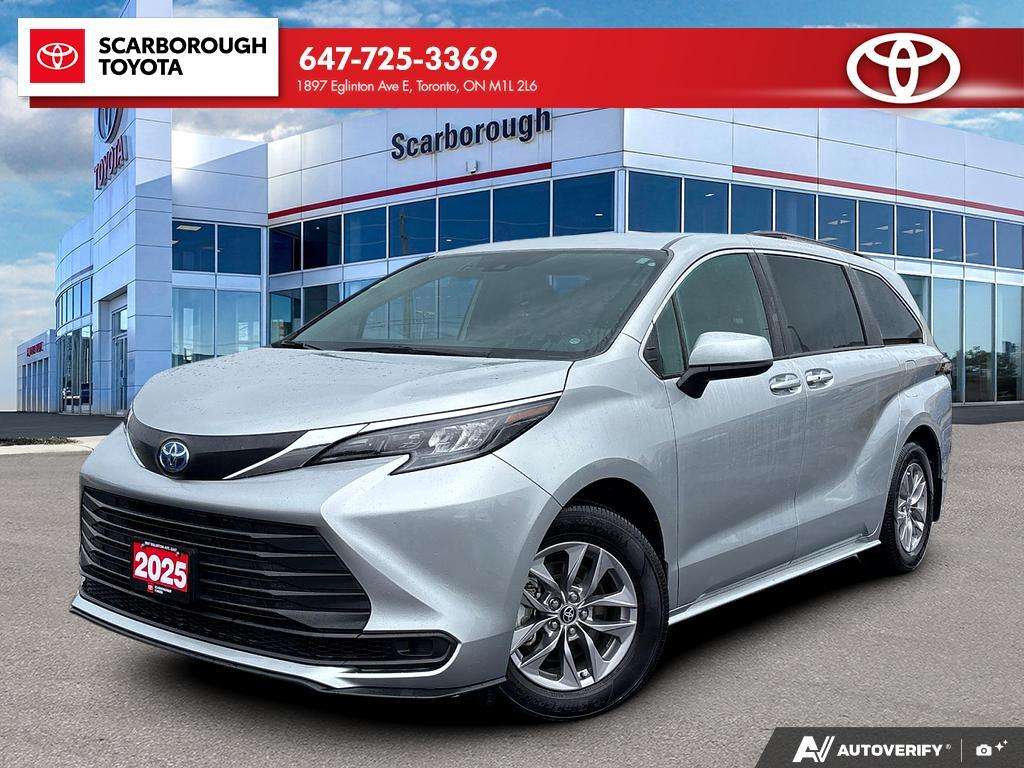 Silver 2025 Toyota Sienna Minivan All-Wheel Drive Automatic