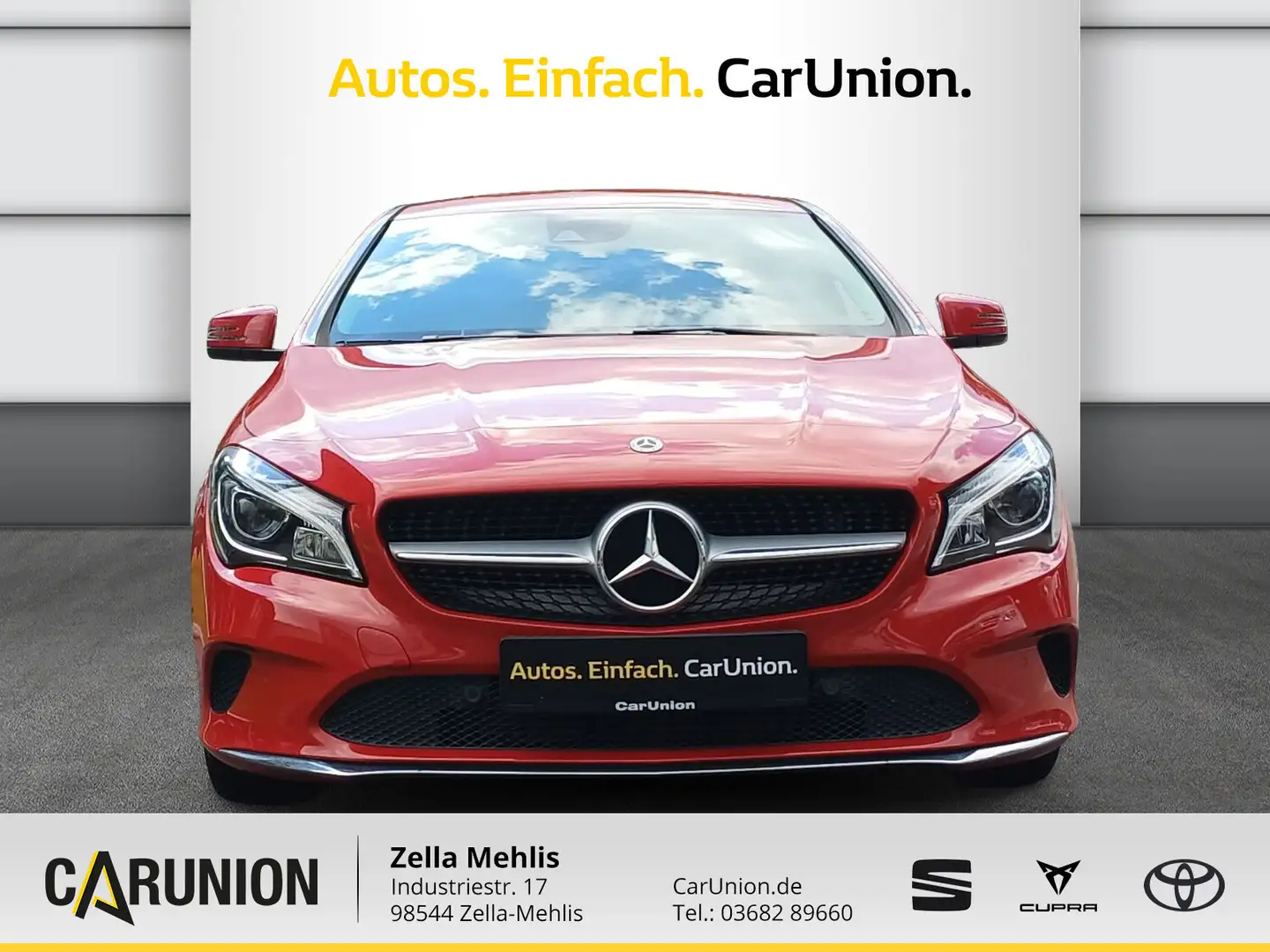 Mercedes-Benz CLA 180 NAVI*TEMPOMAT*SITZH* Czerwony - 2