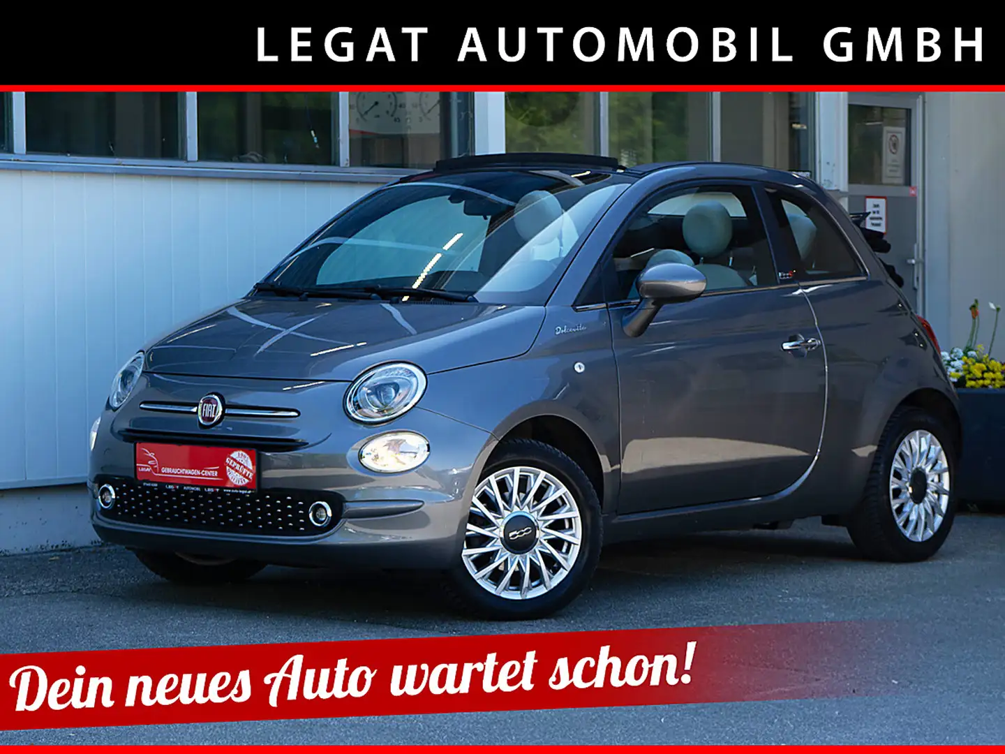 Fiat 500C FireFly Hybrid 70 Dolcevita *CABRIO* Grau - 2