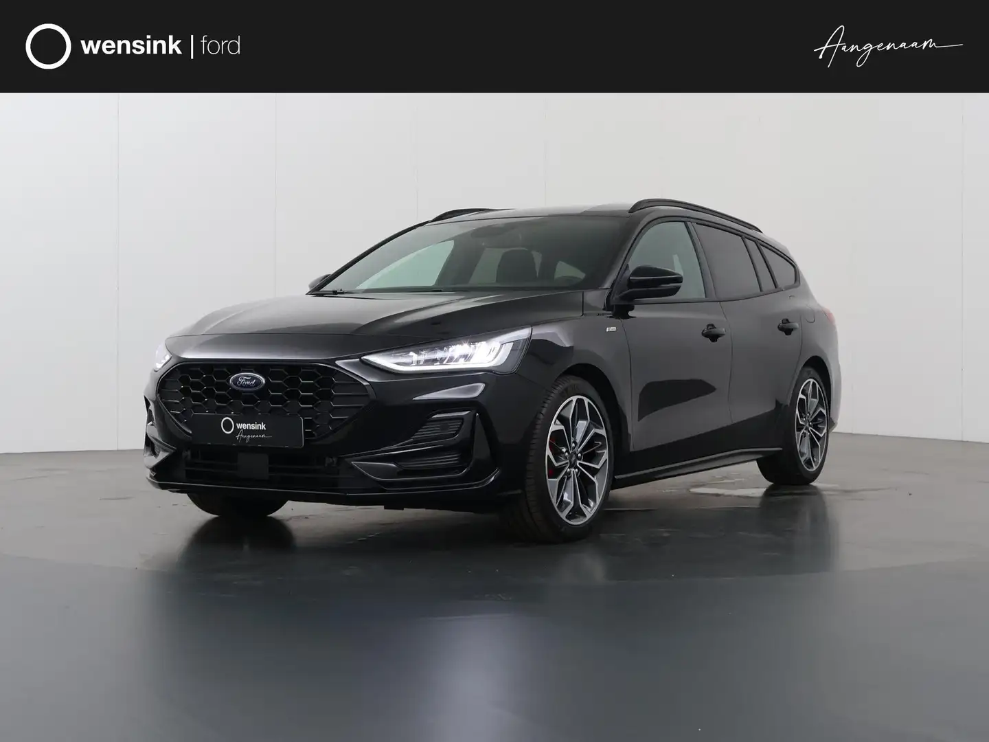 Ford Focus Wagon 1.0 EcoBoost Hybrid ST Line X | Lederen Bekl Zwart - 1