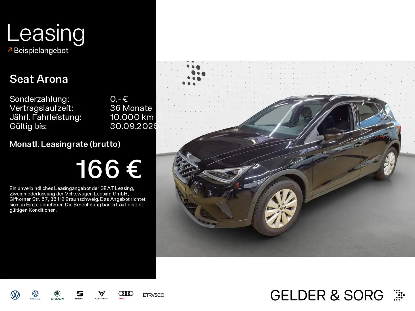 SEAT Arona FR 1.0 TSI RFK*LED*Navigation*ACC Schwarz - 1