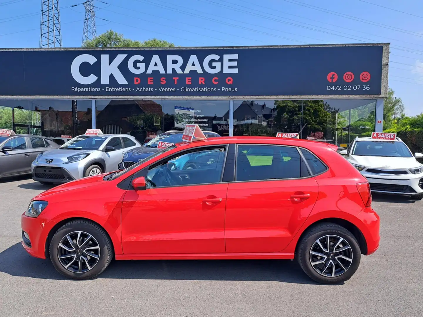 Volkswagen Polo 1.2 TSI boite auto DSG Rouge - 1