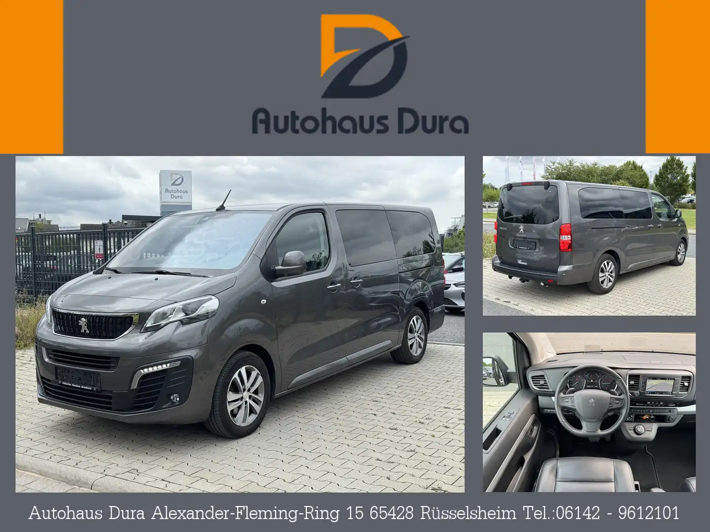 Peugeot Traveller Business VIP L3 Navi+Leder+Ahk+Pano Gris - 1