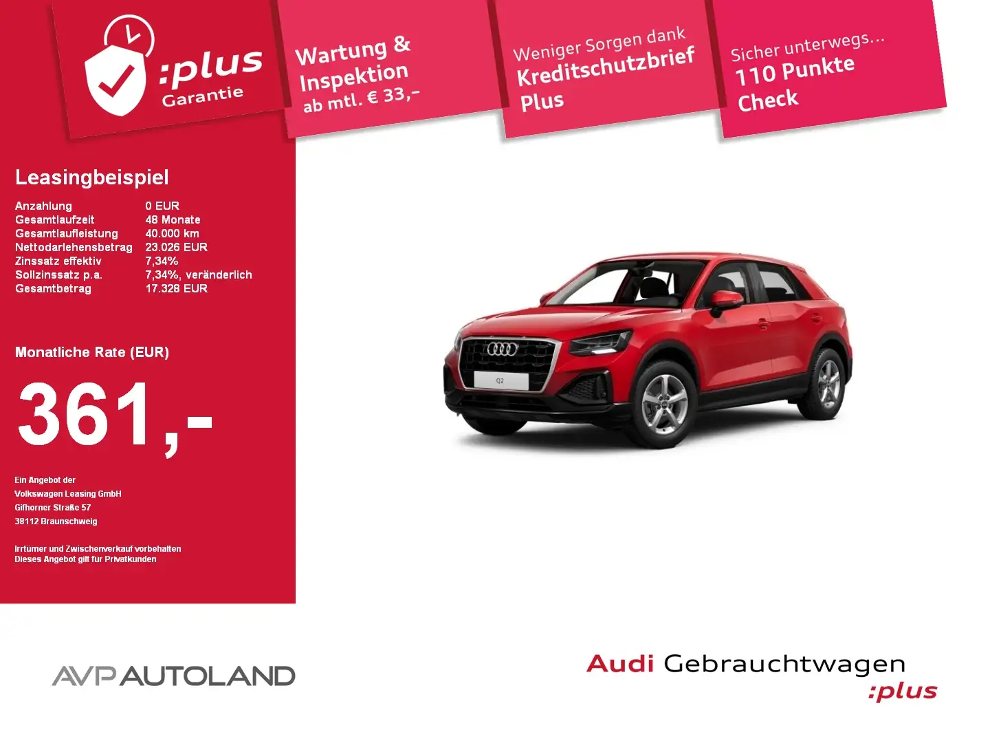 Audi Q2 30 TDI | ACC | LED | KAMERA | DAB | Rot - 1
