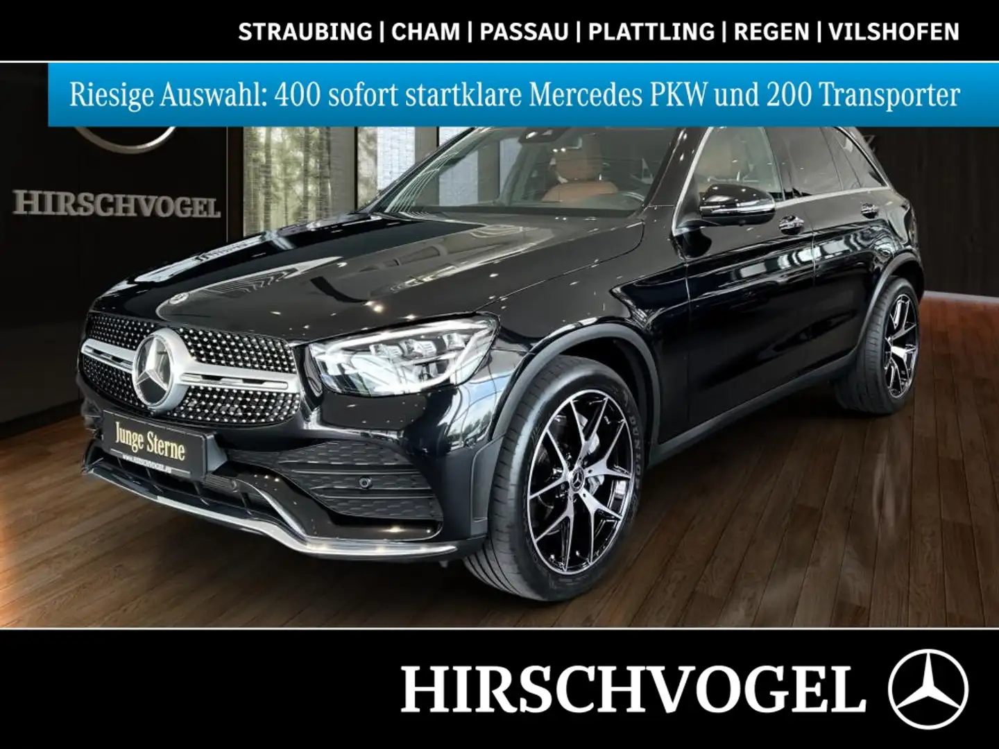Mercedes-Benz GLC 300 d 4M AMG-Line+Pano+AHK+KEYLESS+Standhzg. Negro - 1