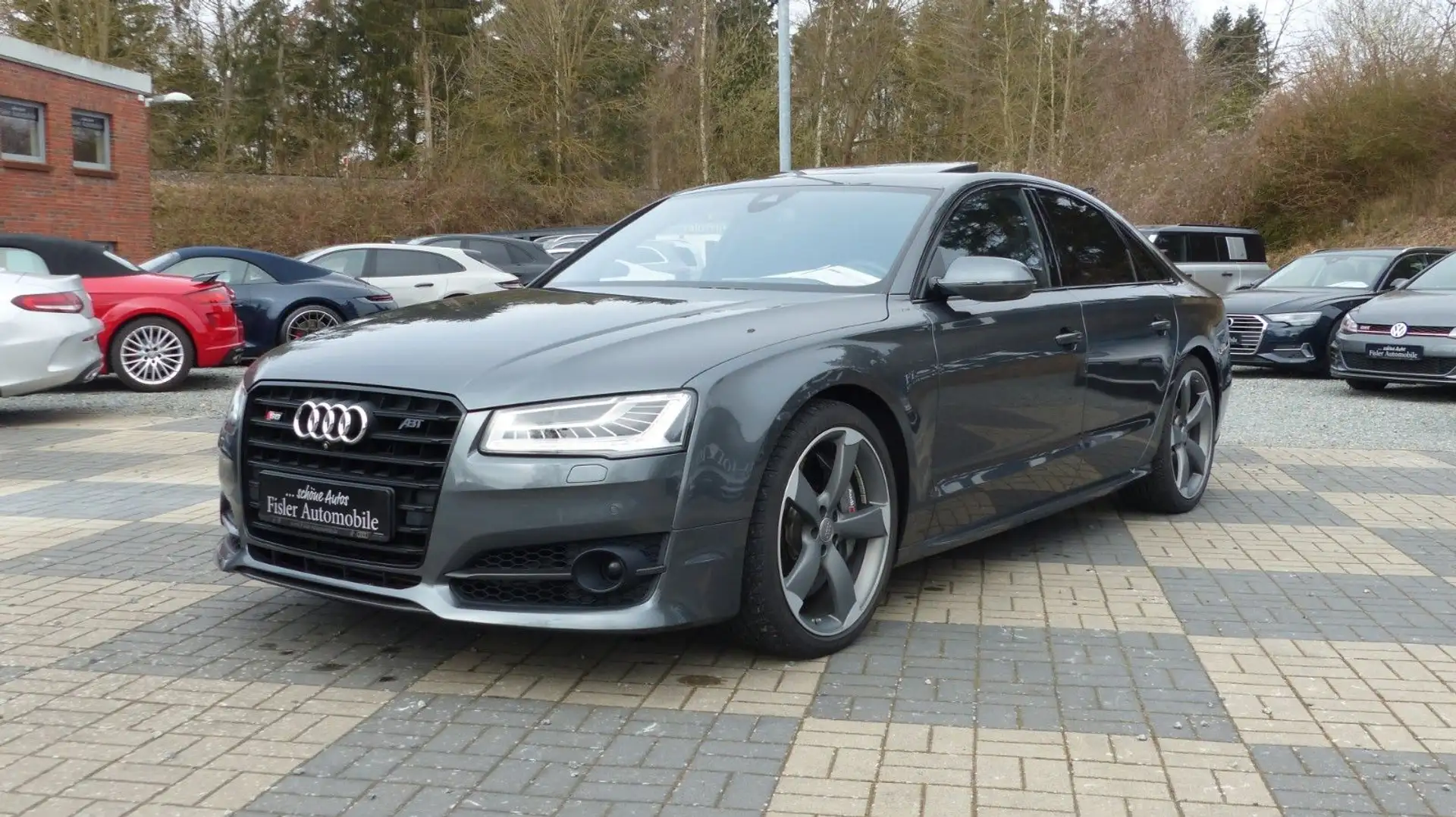 Audi S8 4.0 TFSI quattro plus ABT 705PS Pano Massage Gris - 1