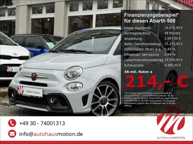 Abarth 500 595 Turismo Sportpaket Sportabgasanlage Navi Leder