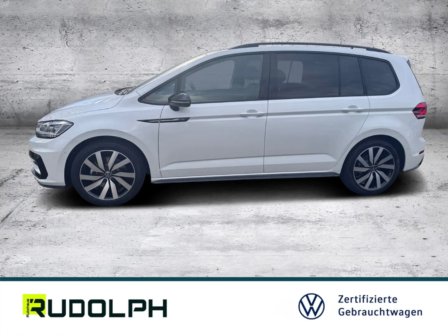 Volkswagen Touran Highline 1.5 TSI 7-Gang- DSG LED Navi AHK SHZ PDC Weiß - 2
