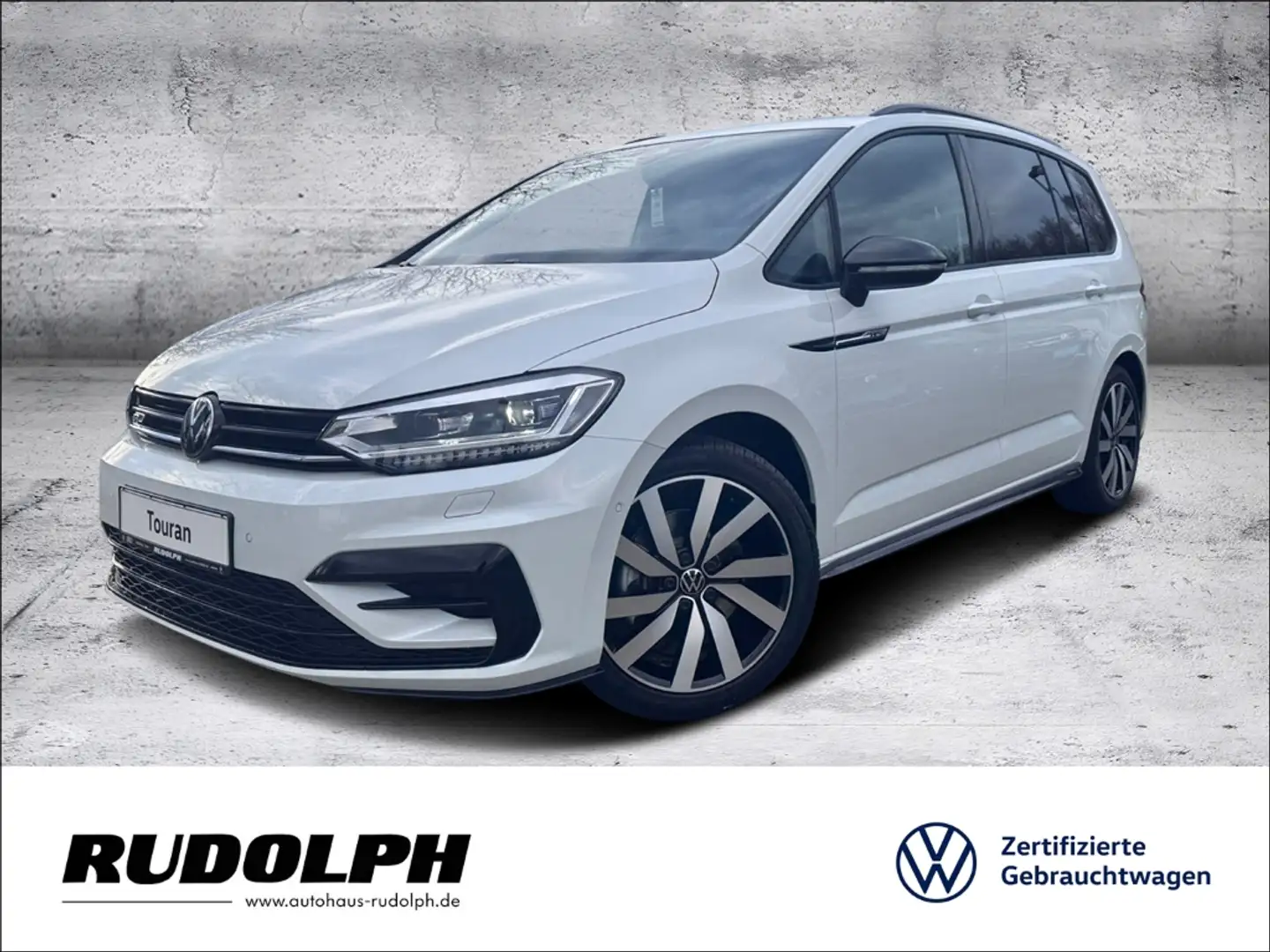 Volkswagen Touran 1.5 TSI Highline 7-Gang- DSG LED Navi AHK SHZ PDC Weiß - 1