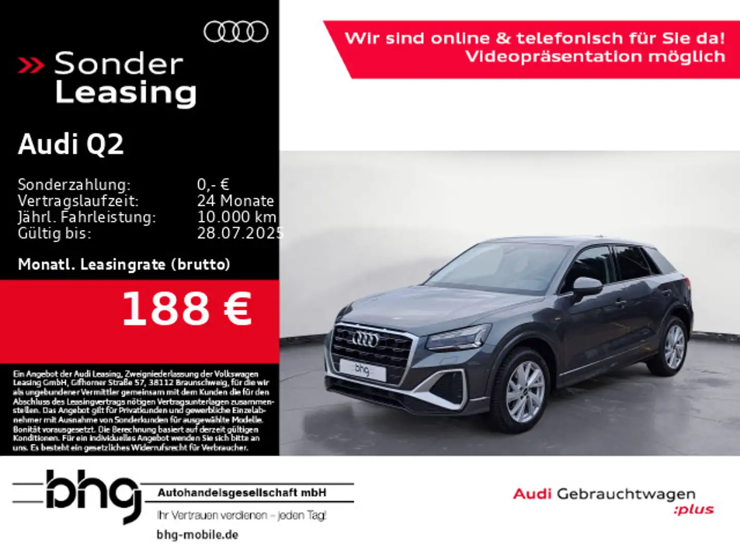 Audi Q2 30 TFSI S line Grau - 1