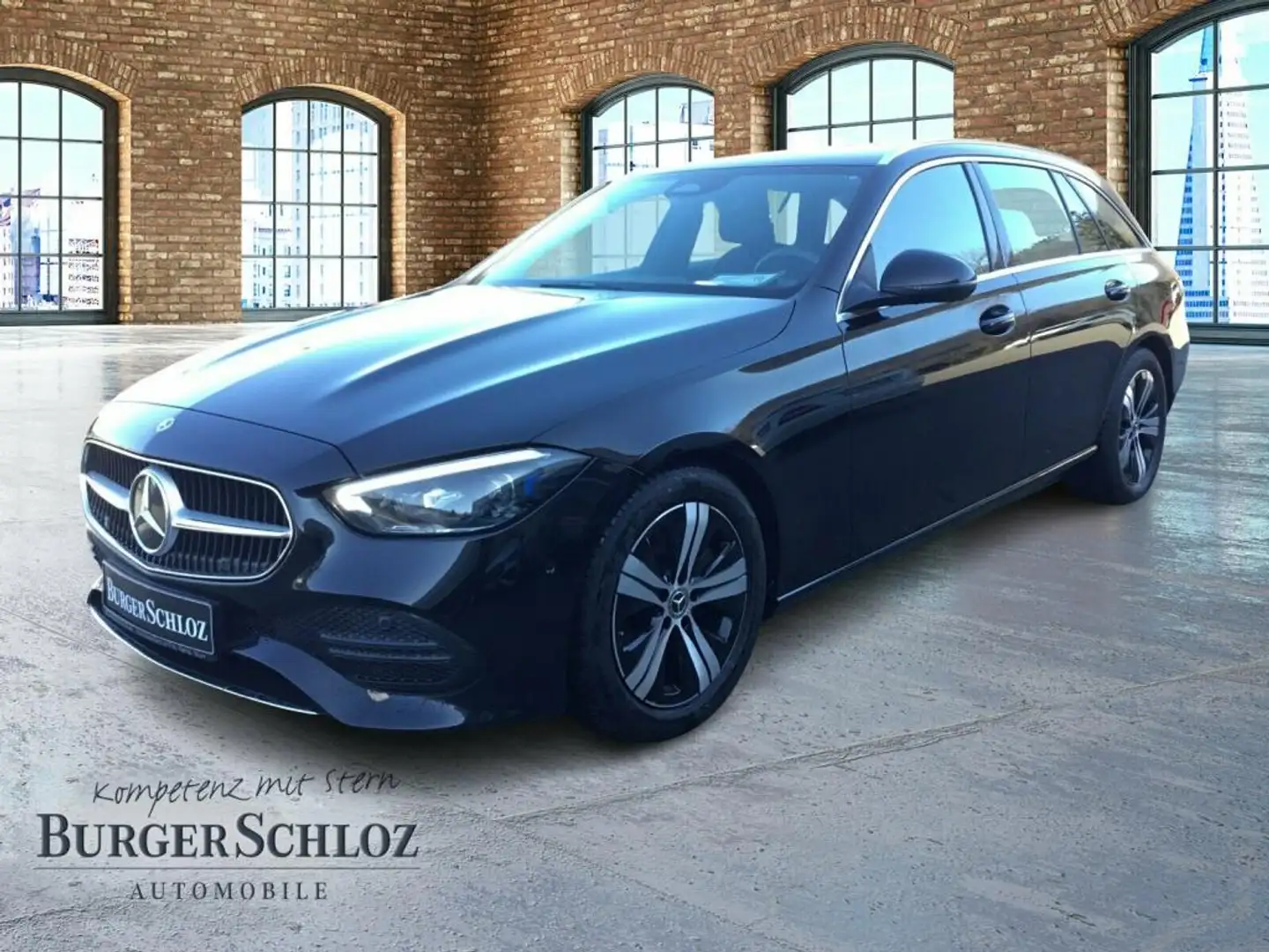 Mercedes-Benz C 200 d T-Modell SpurW KAM PDC ACC SpurH LED LM Schwarz - 1