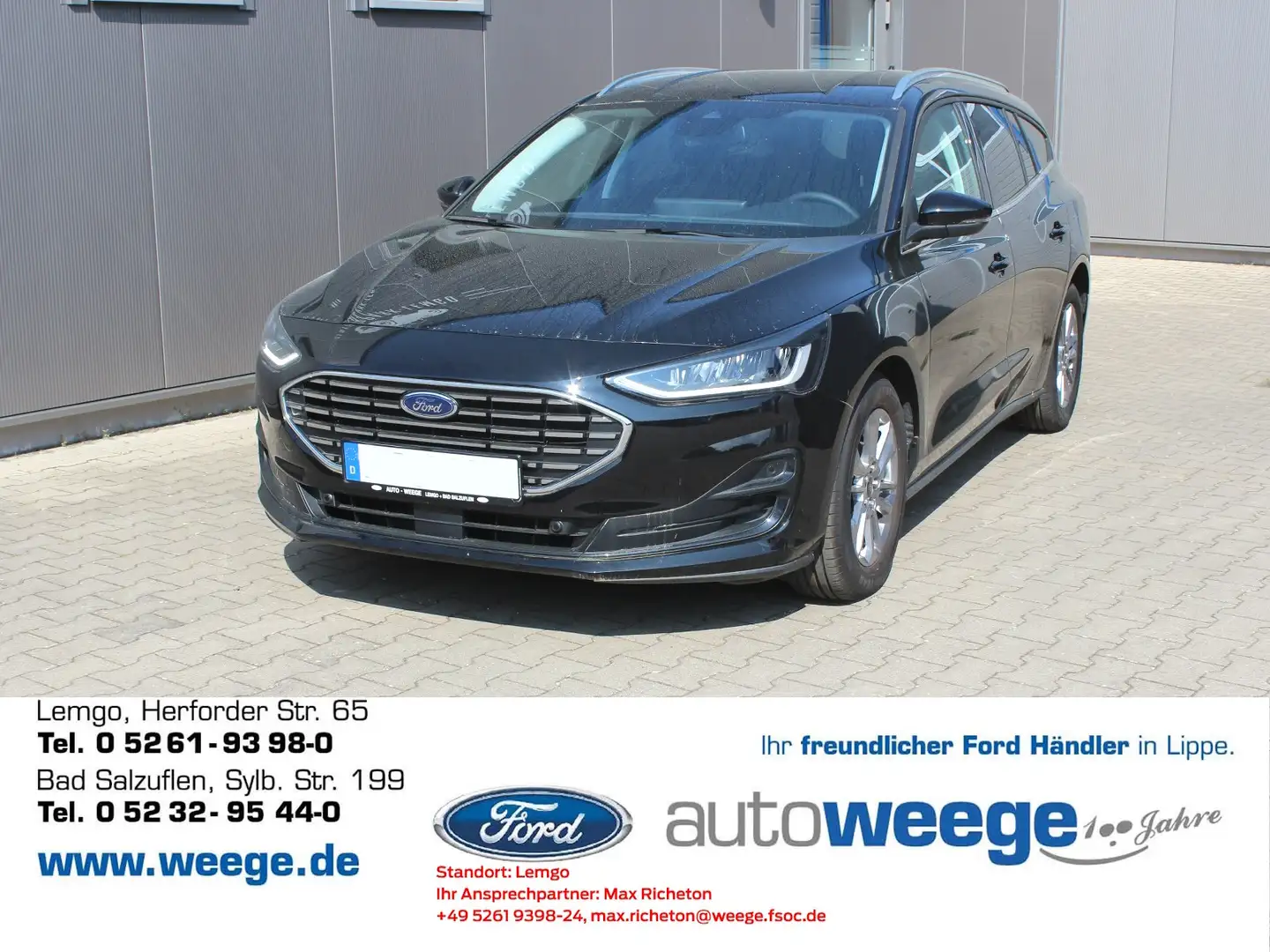 Ford Focus Titanium X 1,5 EcoBlue Schwarz - 1