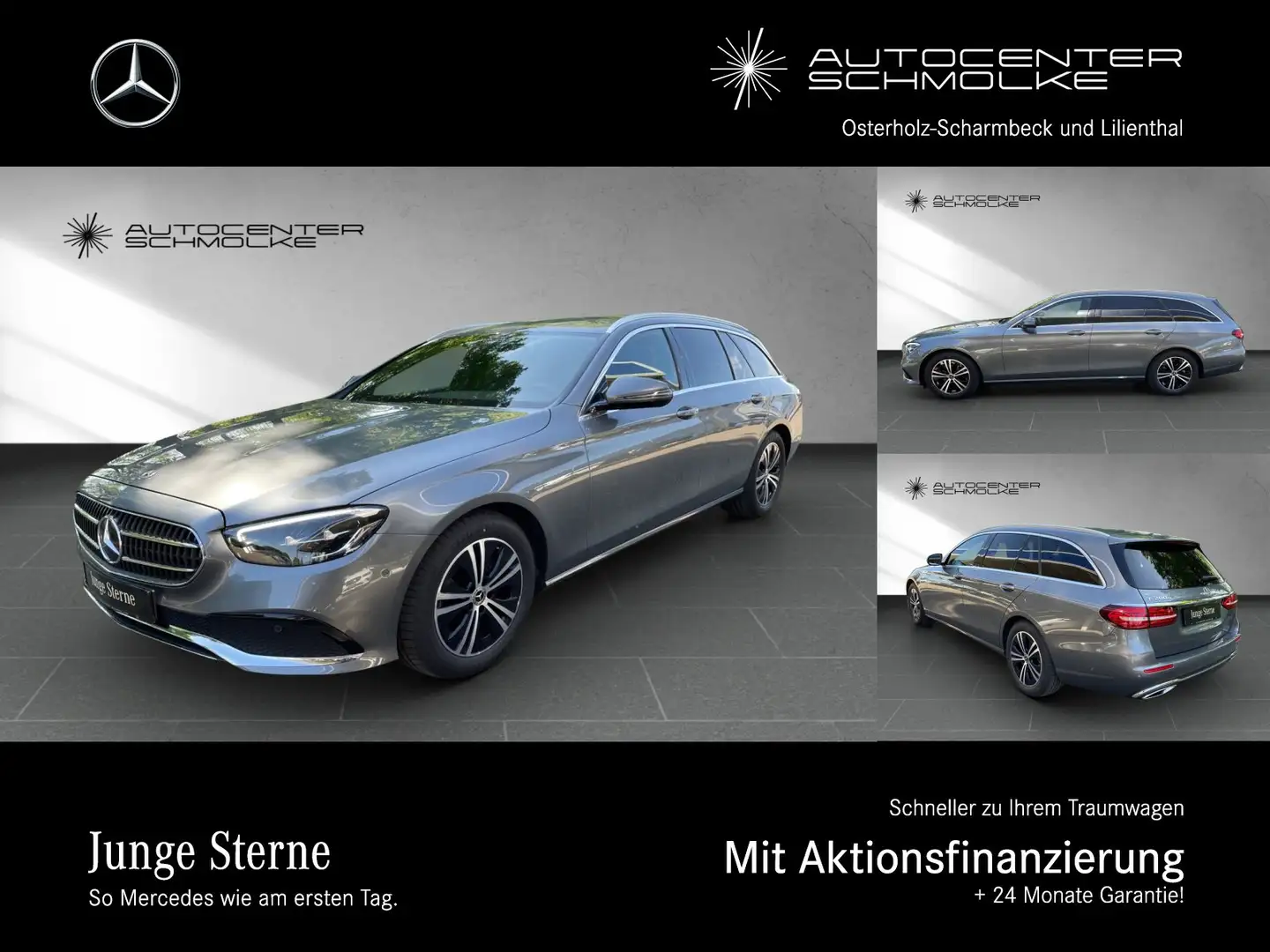 Mercedes-Benz E 200 E 200 d T Avantgarde AHK*RFK*TOTWINKEL*MBUX*LED* Grau - 1