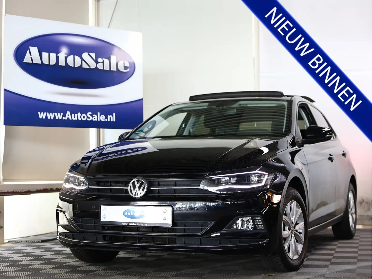Volkswagen Polo 1.0 TSI DSG Highline 65000 lm VIRTUAL PANO ACC '18 Zwart - 1