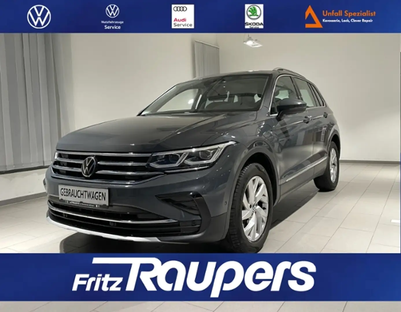 Volkswagen Tiguan 1.4 Plug-In Elegance +PANODACH+CAM Grau - 1