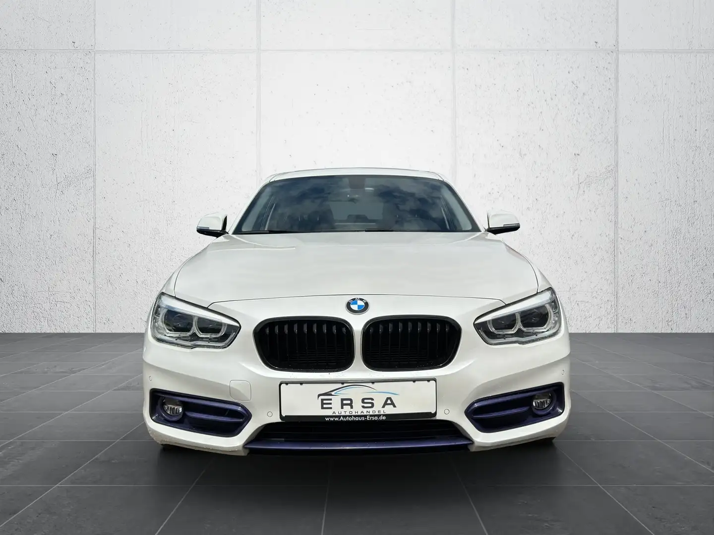 BMW 118 i SportLine*Leder*LED*NaviProf*H&K*S-Dach* Blanco - 2