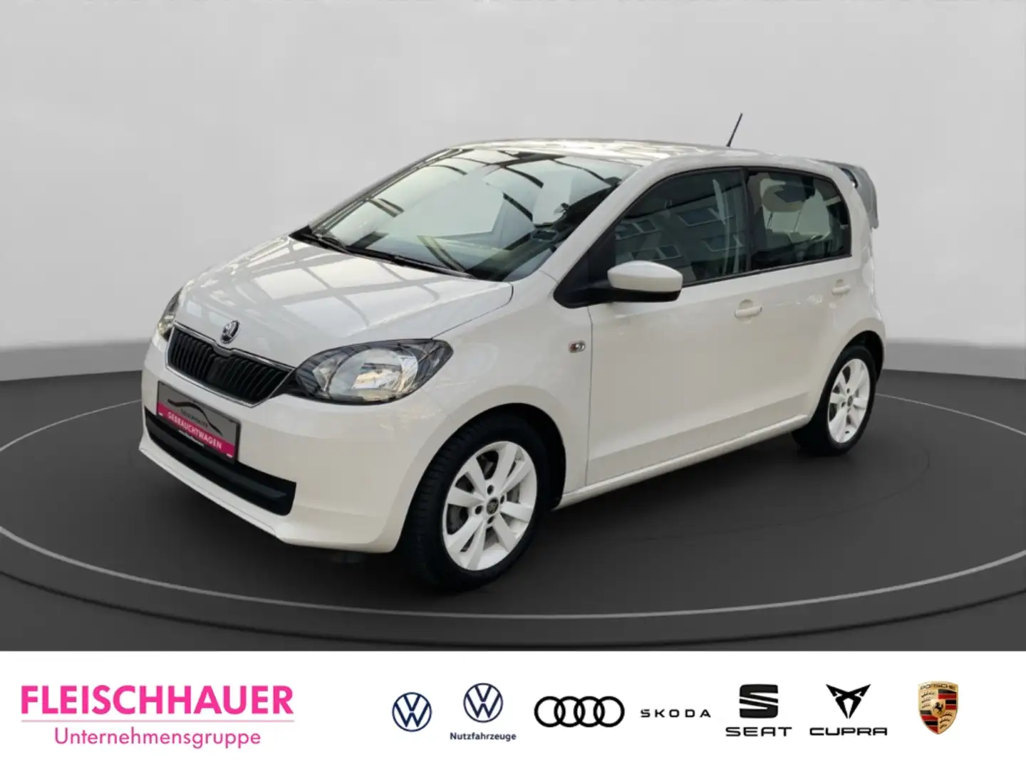 Skoda Citigo 1.0 ASG Grt ACT GA Klima Tagfahrlicht ESP ABS Serv Weiß - 1