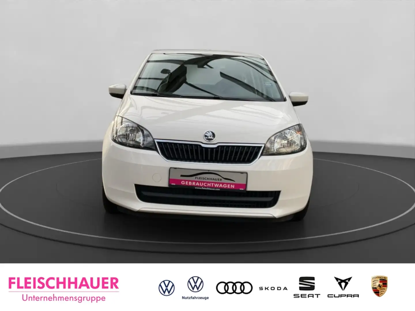 Skoda Citigo 1.0 ASG Grt ACT GA Klima Tagfahrlicht ESP ABS Serv Weiß - 2