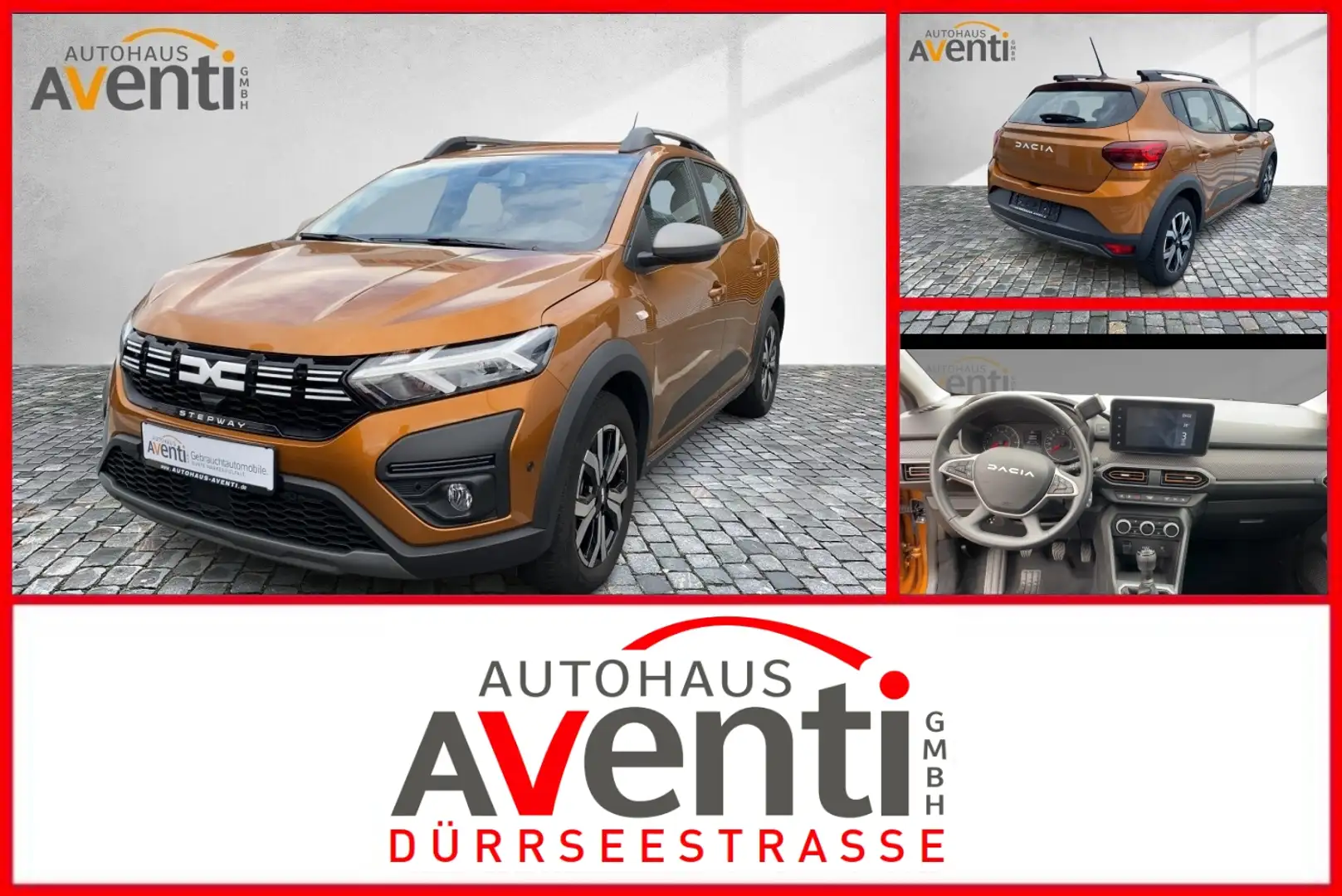Dacia Sandero Stepway Expression+ *LED*Tot Winkel*Navi* Orange - 1