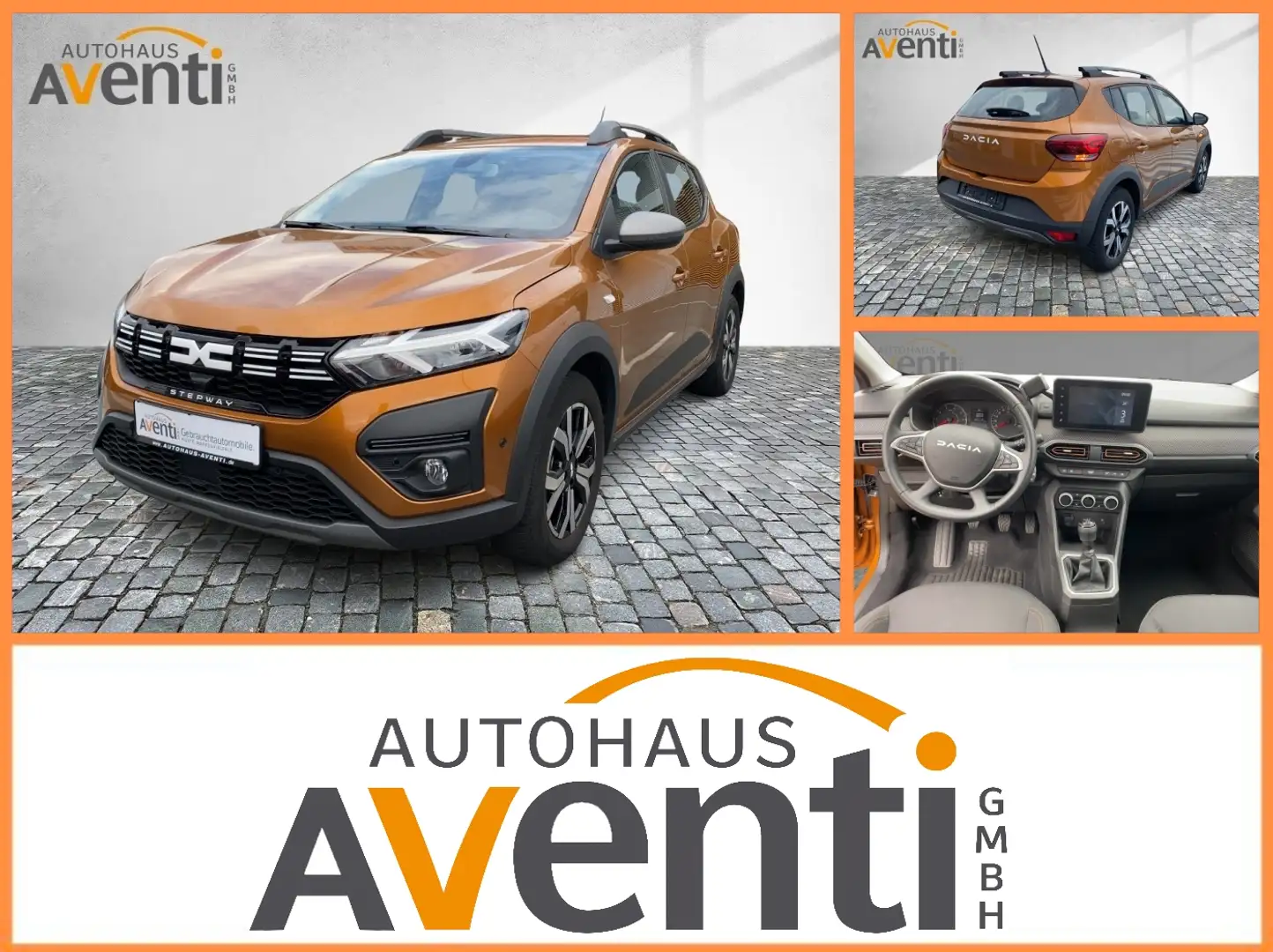 Dacia Sandero Stepway Expression+ *LED*Tot Winkel*Navi* Oranje - 1