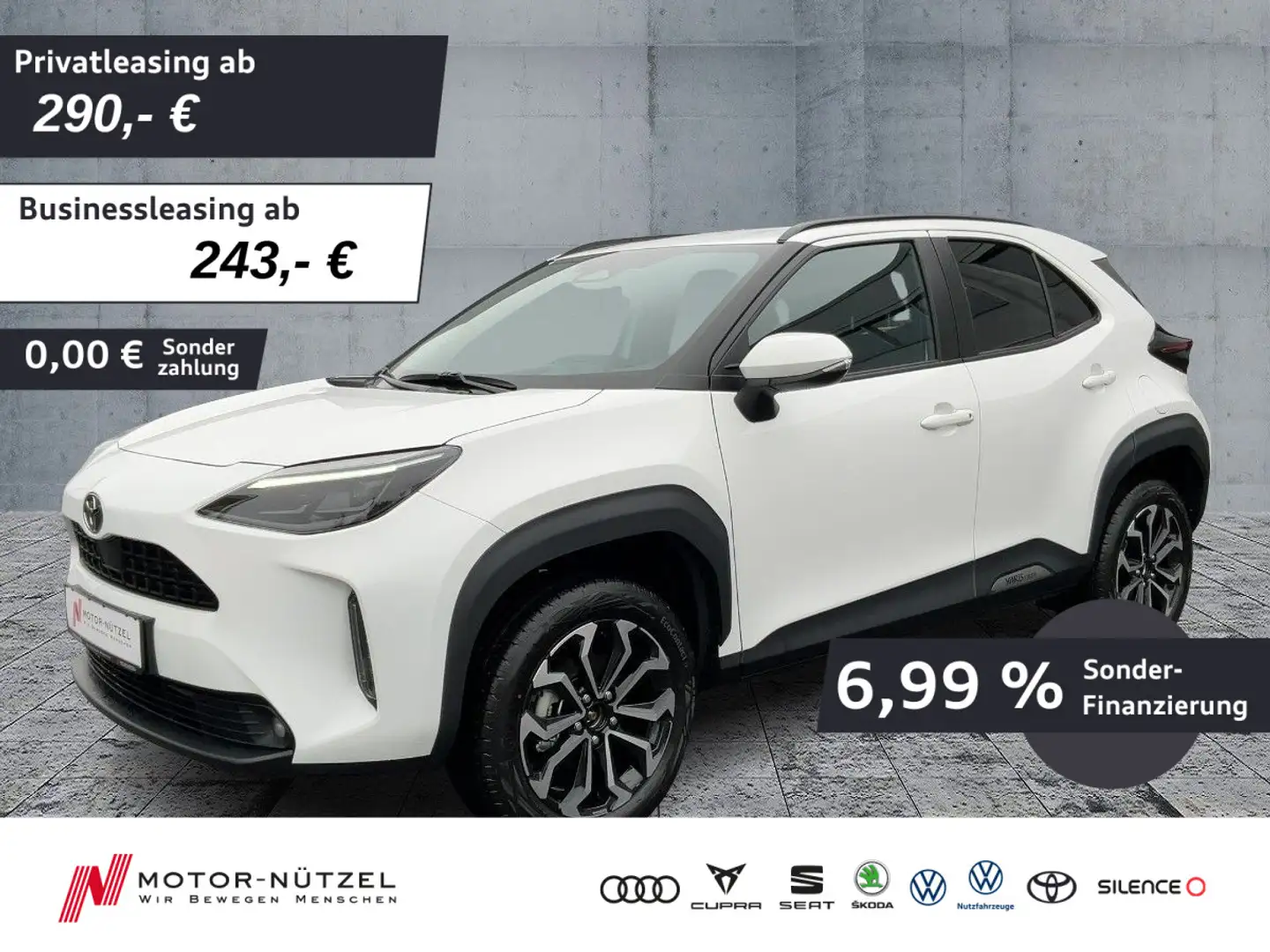 Toyota Yaris Cross 1.5Hybrid TEAMPLAYER LED+NAV+ACC+RFK Blanco - 1