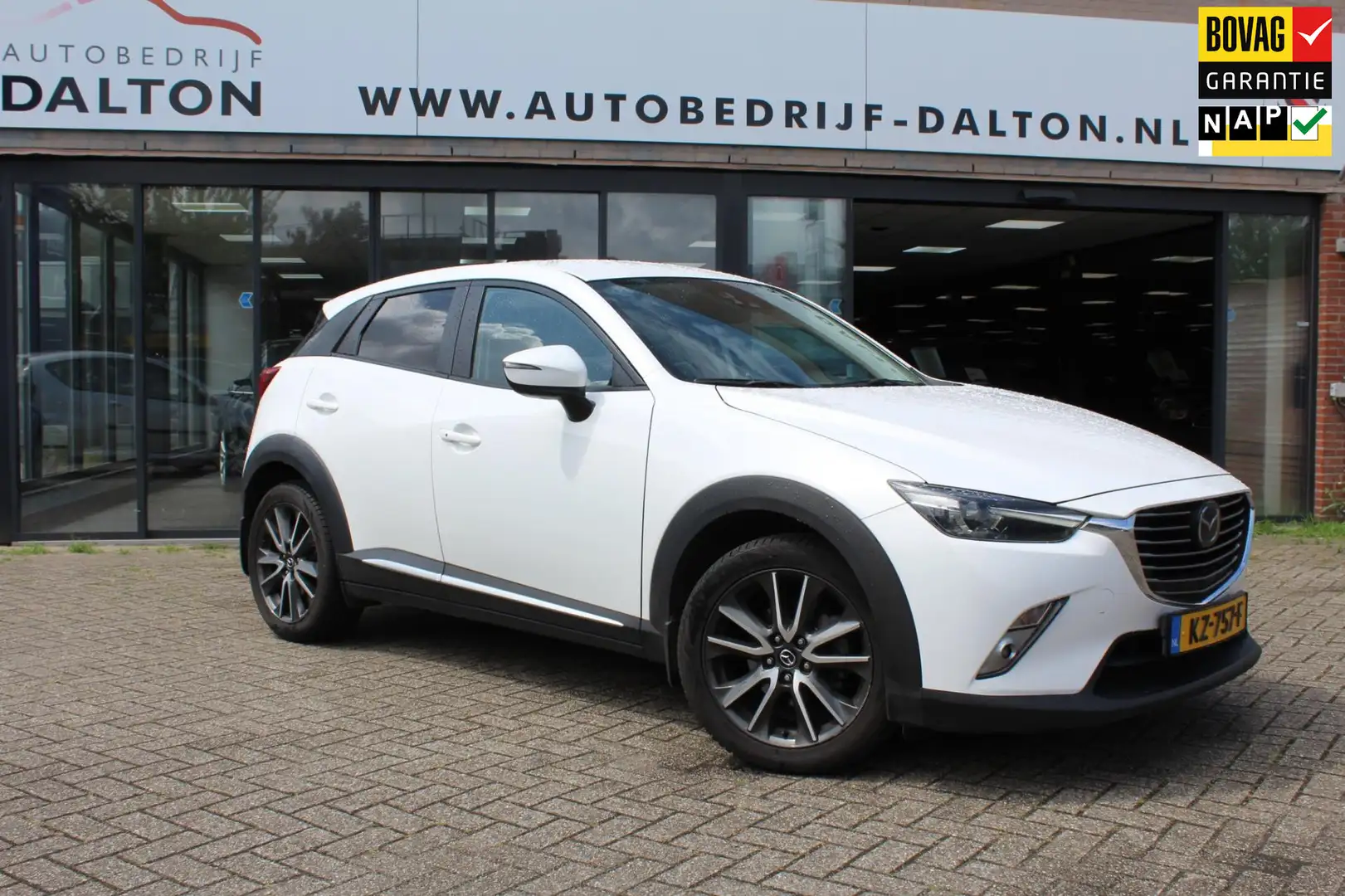 Mazda CX-3 2.0 SkyActiv-G 120 GT-M METALLIC / LEER / NAVIGATI Wit - 1