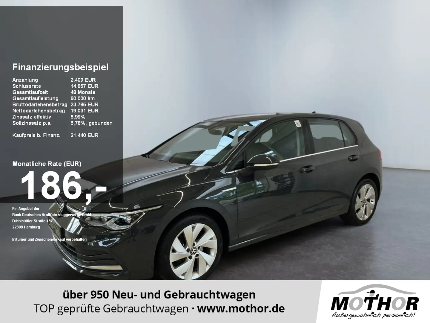 Volkswagen Golf VIII Style 1.5 eTSI DSG 4x Sitzheizung Grau - 1