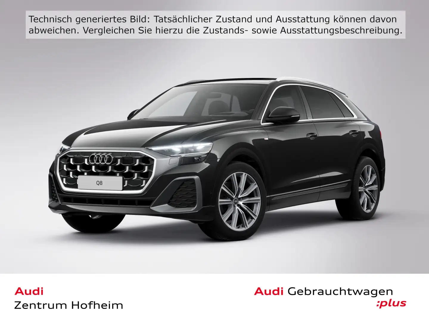 Audi Q8 50 TDI qu S line tip*Air*HUD*Pano*Matrix*Virt Schwarz - 1