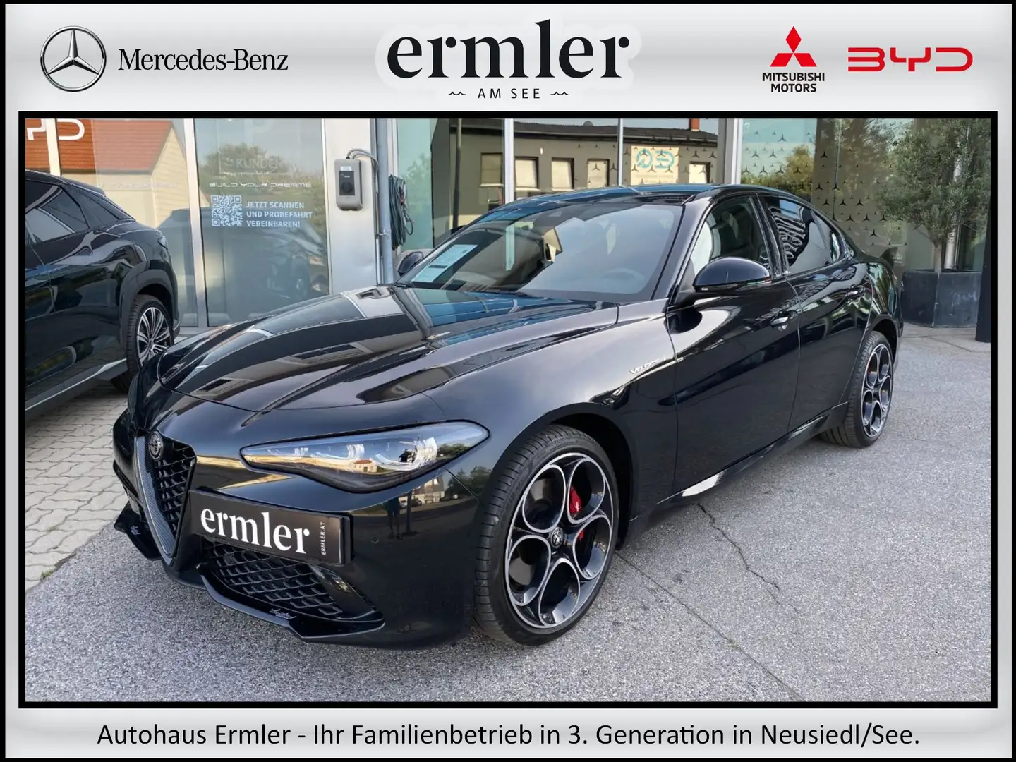 Alfa Romeo Giulia 2.0 Veloce Q4 (EURO 6d) Ambi PTS FAP Navi Schwarz - 1