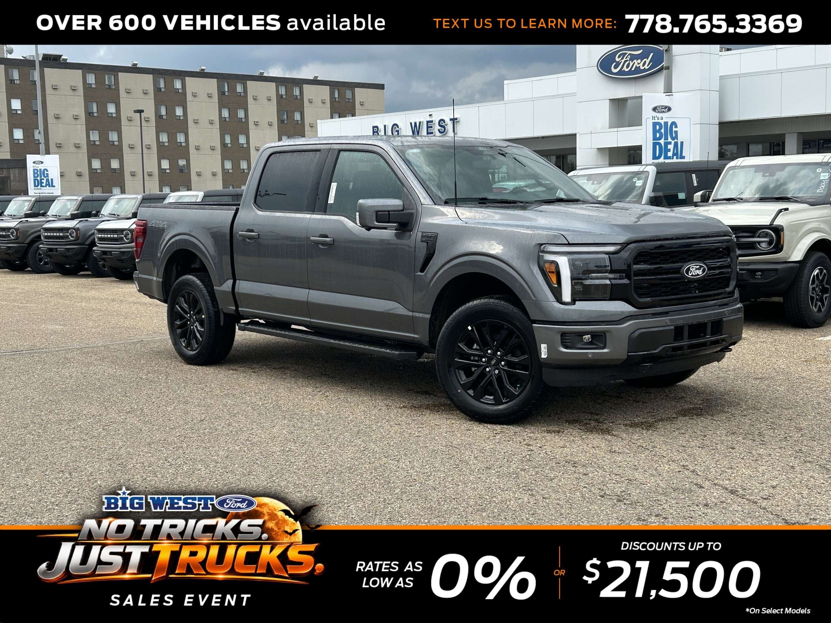 Gray 2026 Ford F-150 Pickup Truck Four-Wheel Drive Automatic