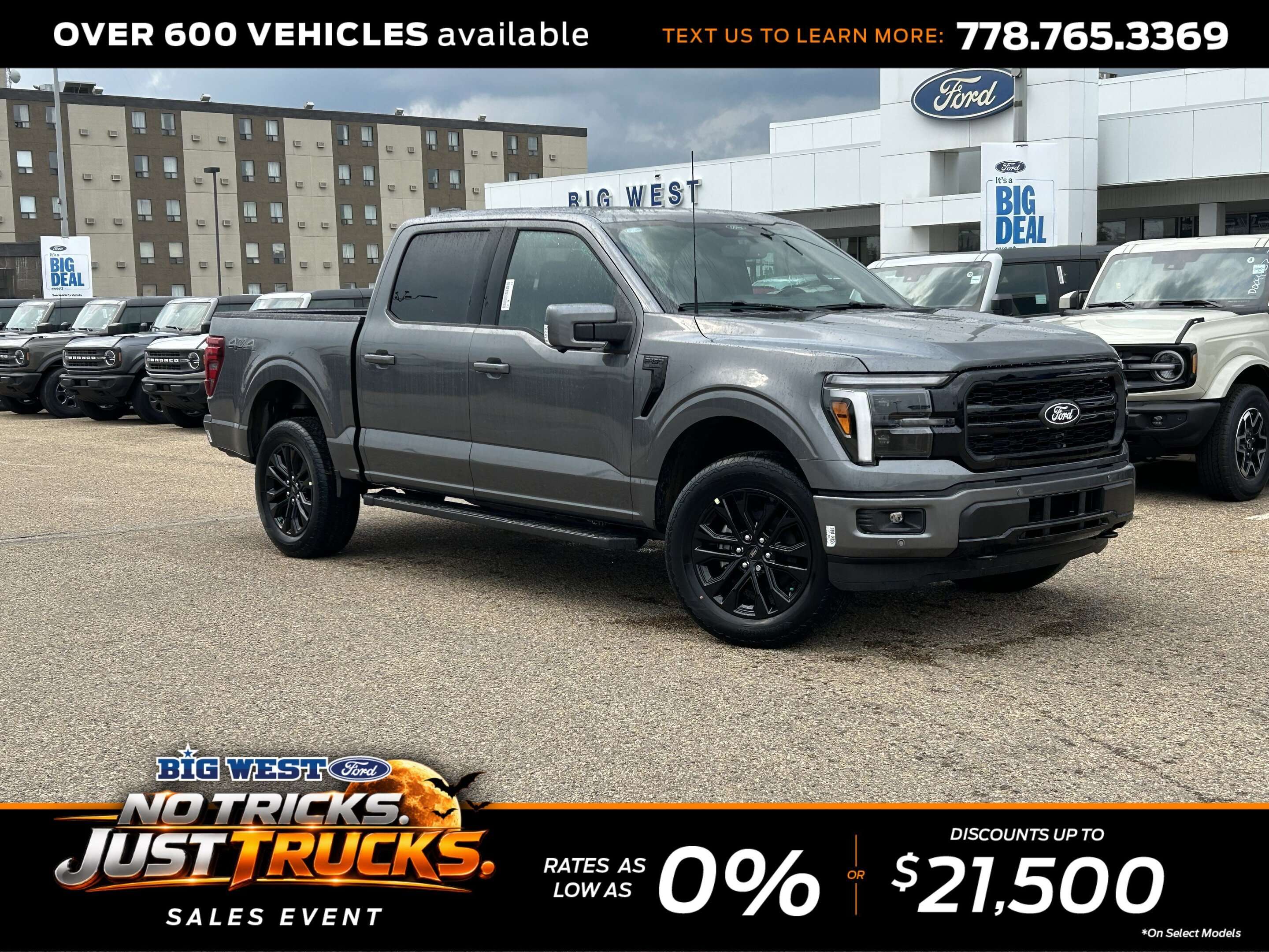 Gray 2026 Ford F-150 Pickup Truck Four-Wheel Drive Automatic